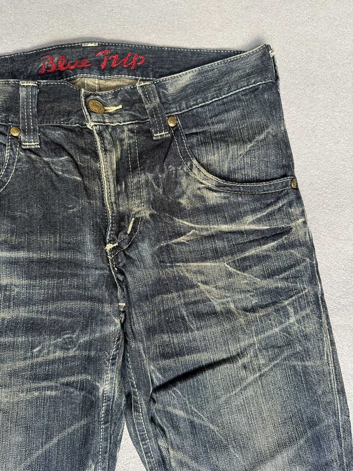 Japanese Brand FLARE Edwin Blue Trip Denim Size US 32 / EU 48 - 10 Thumbnail
