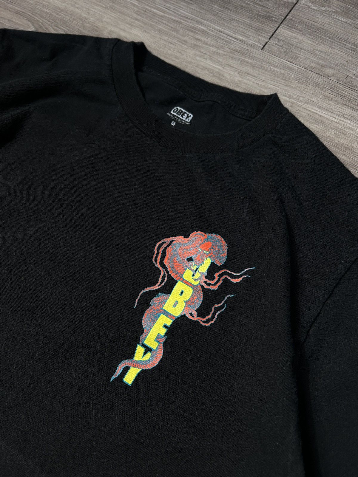 Obey × Vintage Obey Tee T-Shirt Black M Size US M / EU 48-50 / 2 - 4 Thumbnail