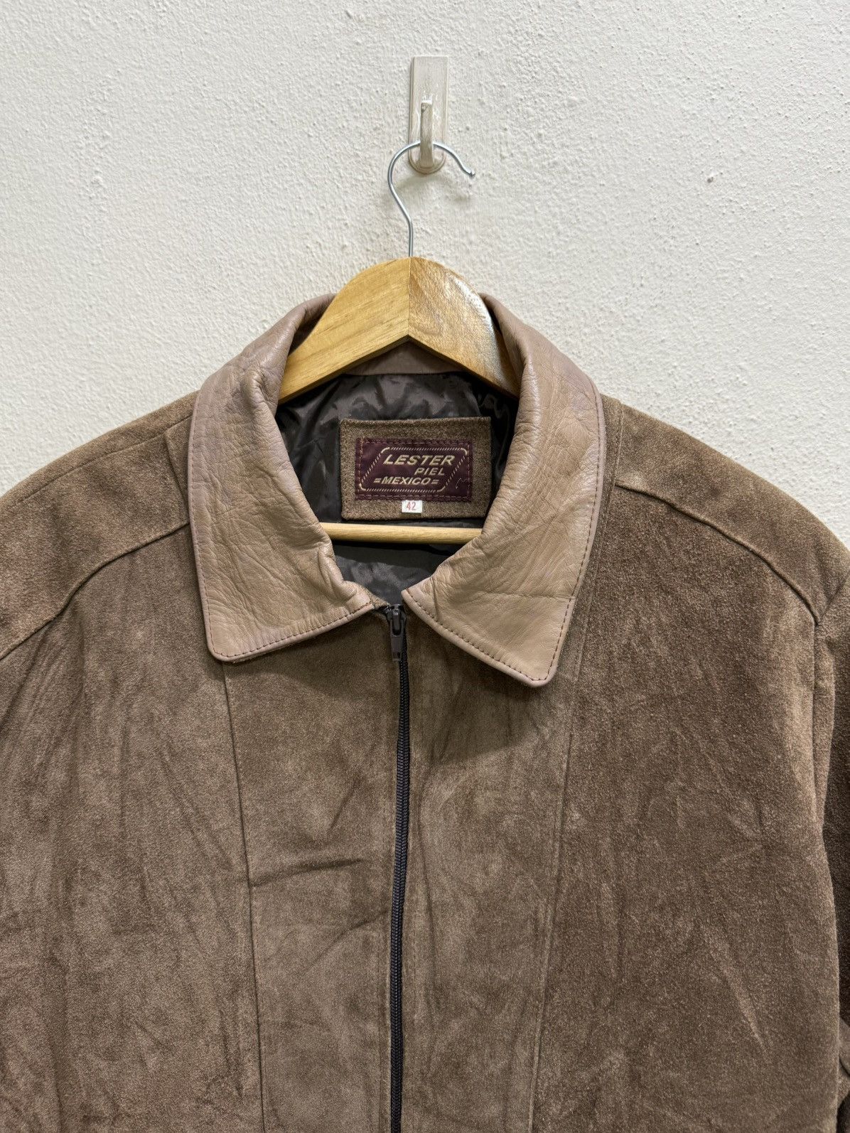Leather VINTAGE LESTER PIEL MEXICO SUEDE LEATHER BOMBER JACKET Size US M / EU 48-50 / 2 - 21 Thumbnail
