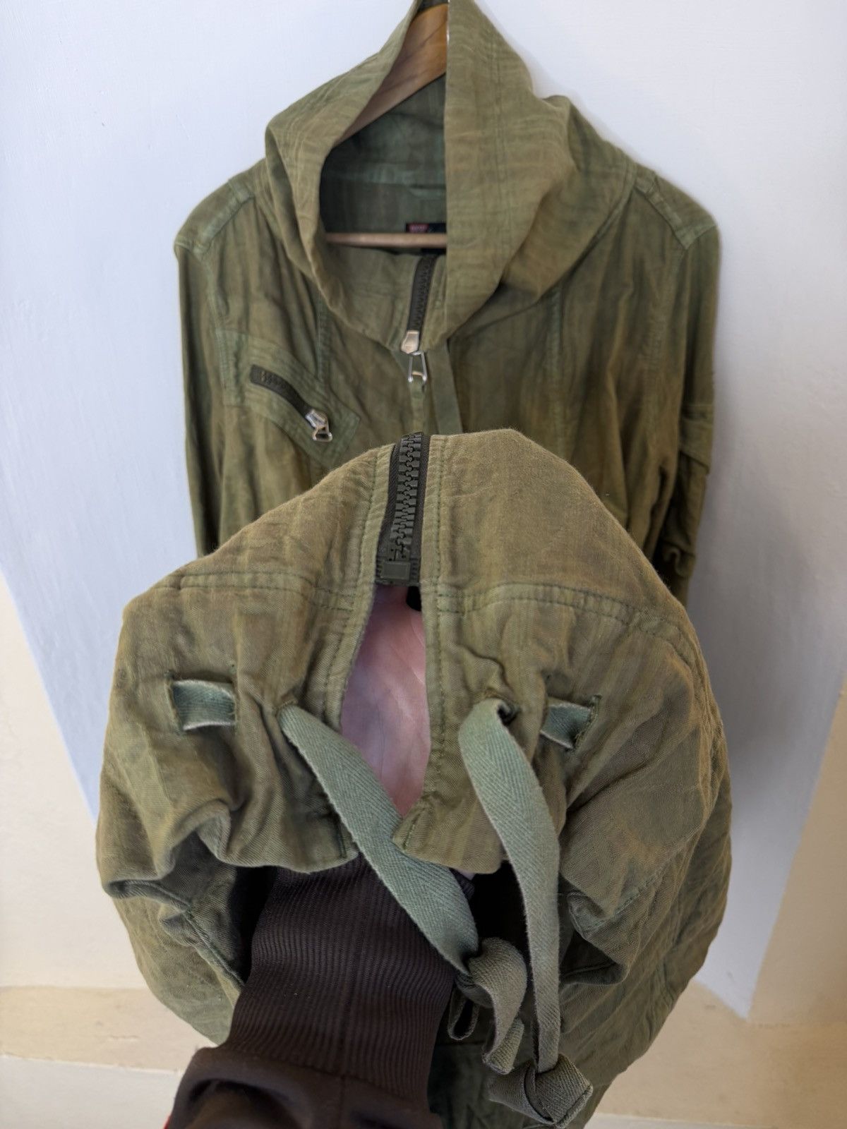 Diesel Archive Vintage 00s Diesel Utility Coat Jacket Avant-Garde Size US M / EU 48-50 / 2 - 14 Thumbnail