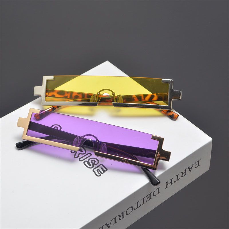 VIBE Vintage Street ins style custom avant-garde sunglasses Size ONE SIZE - 6 Thumbnail