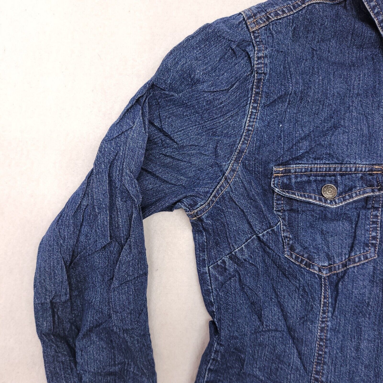 Sonoma Sonoma Zip Long Sleeve Denim Jean Jacket Womens Size S Blue Size S / US 4 / IT 40 - 4 Thumbnail