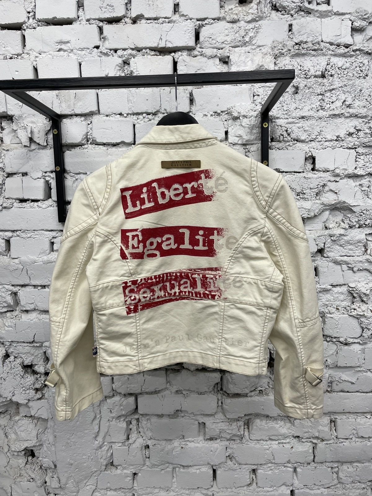 Jean Paul Gaultier × Vintage Jean Paul Gaultier “ Liberte Egalite Sexualite “ Jacket Size M / US 6-8 / IT 42-44 - 1 Thumbnail