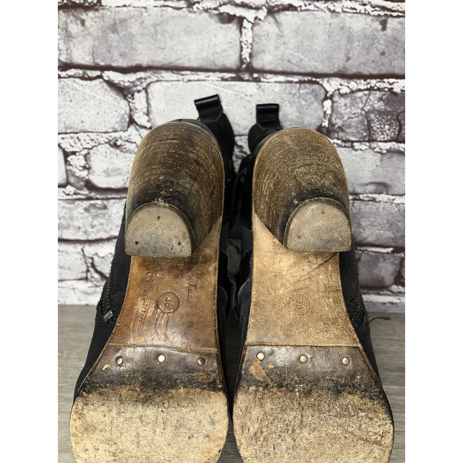 Allsaints AllSaints Spitalfields Jacks Place Black Leather Zip Heel St Size US 7.5 / IT 37.5 - 19 Thumbnail