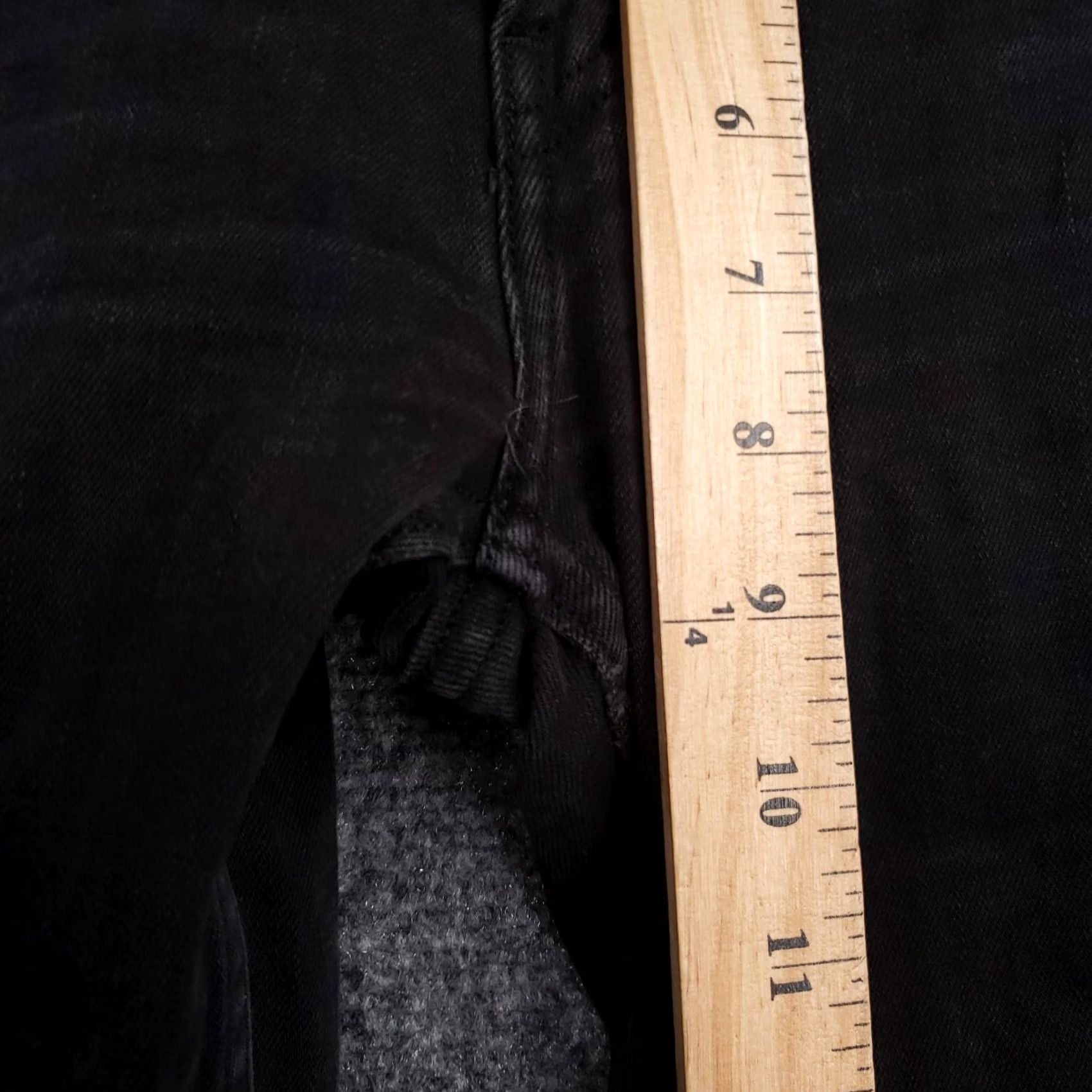 Levi's Levi's 535 Jeans Womens Black Super Skinny Mid Rise Dark Wash Denim Zip Fly 29x28 Size 29" - 6 Thumbnail