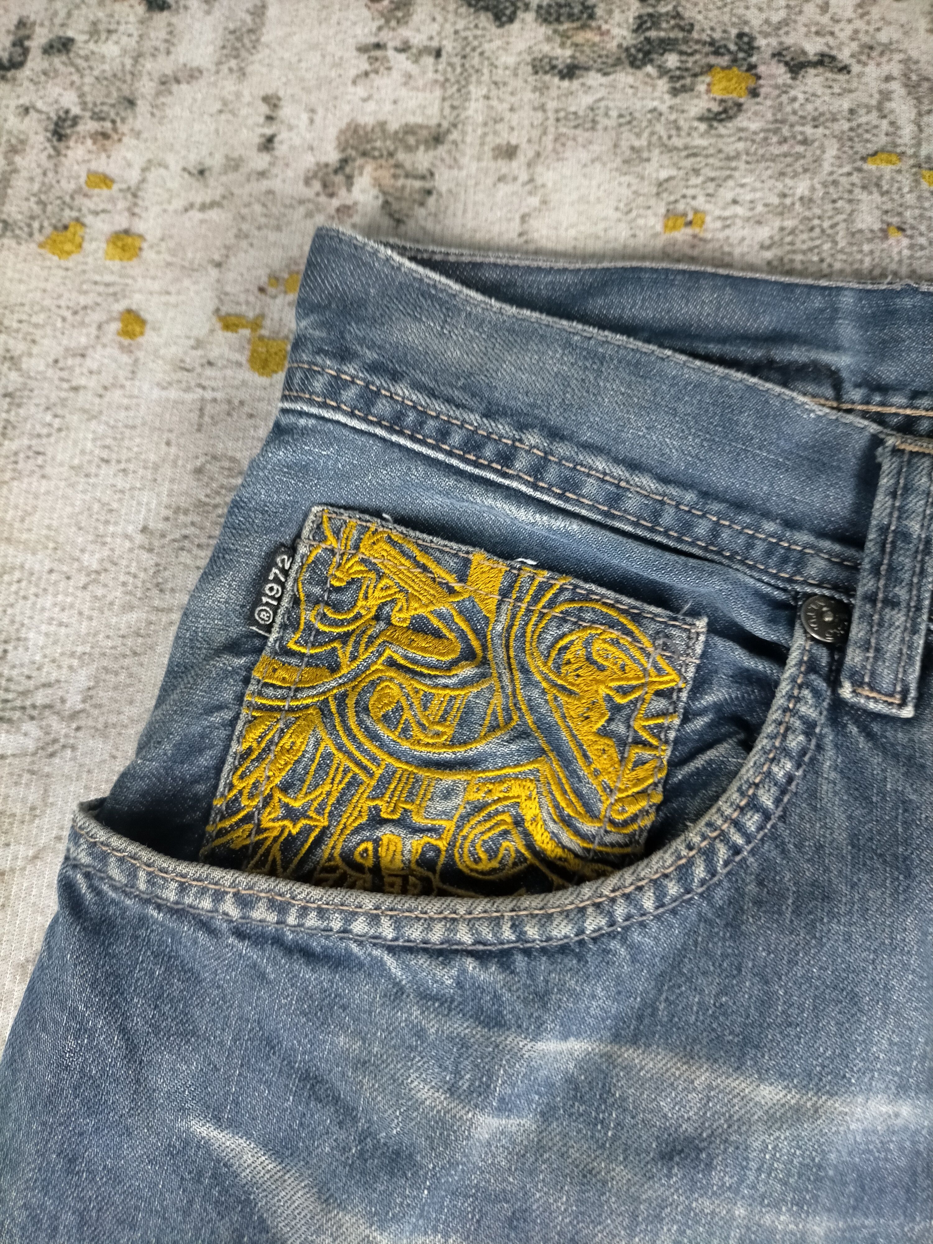 Ecko Unltd. 🔥 Rare Vintage Ecko Unltd Embroidery Baggy Washed Jeans Size US 40 / EU 56 - 8 Thumbnail
