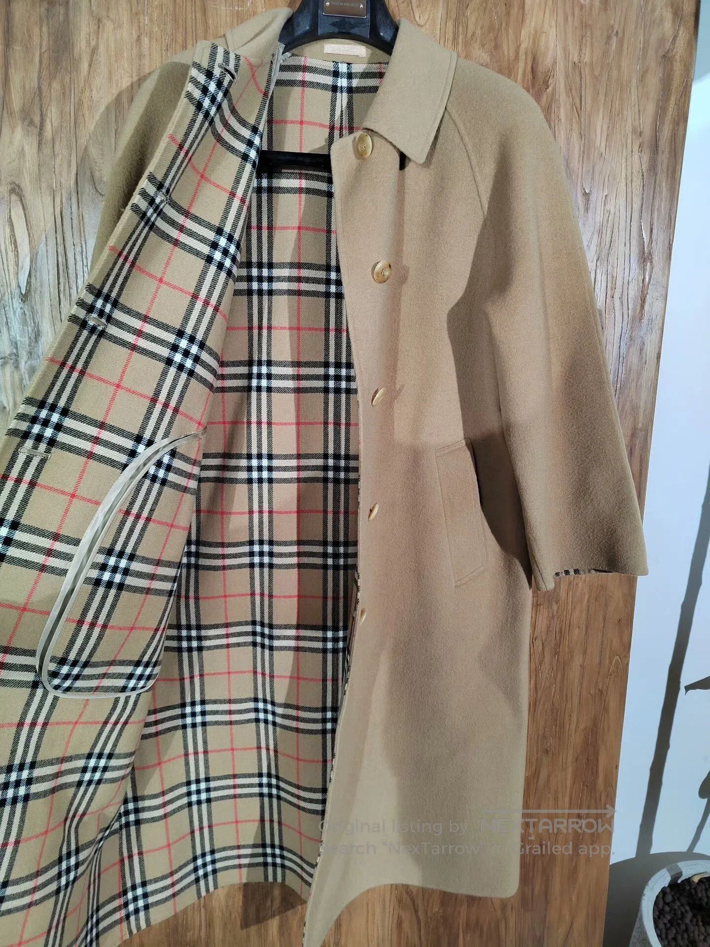 Burberry Burberry Wool Cashmere Coat with Horn Buttons. Size XL / US 12-14 / IT 48-50 - 2 Thumbnail
