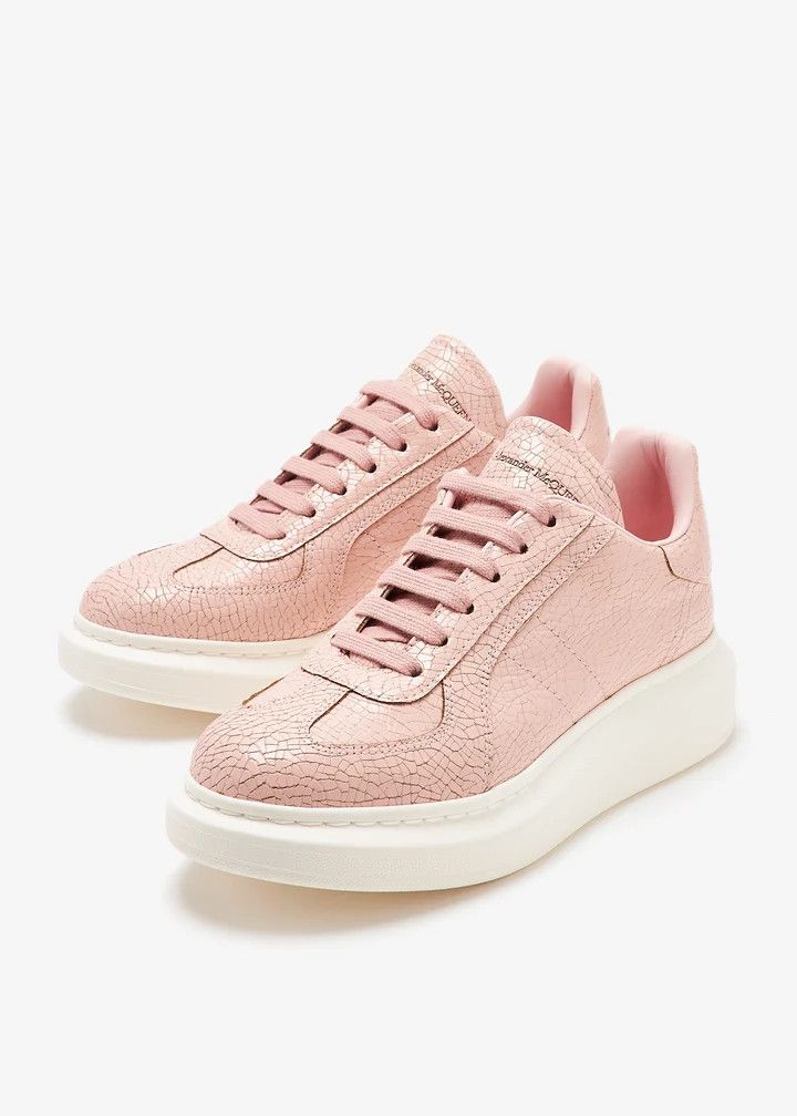 Alexander McQueen o1w1db10925 Oversized Retro Sneaker in Pink Size US 6.5 / IT 36.5 - 3 Thumbnail