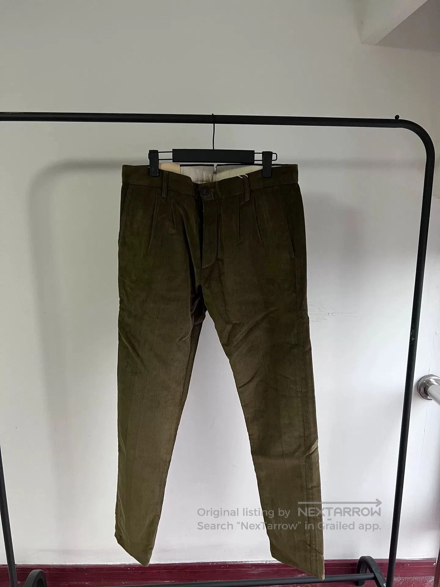 Fortela Fortela Green Corduroy Casual Pants. Size US 33 - 2 Thumbnail