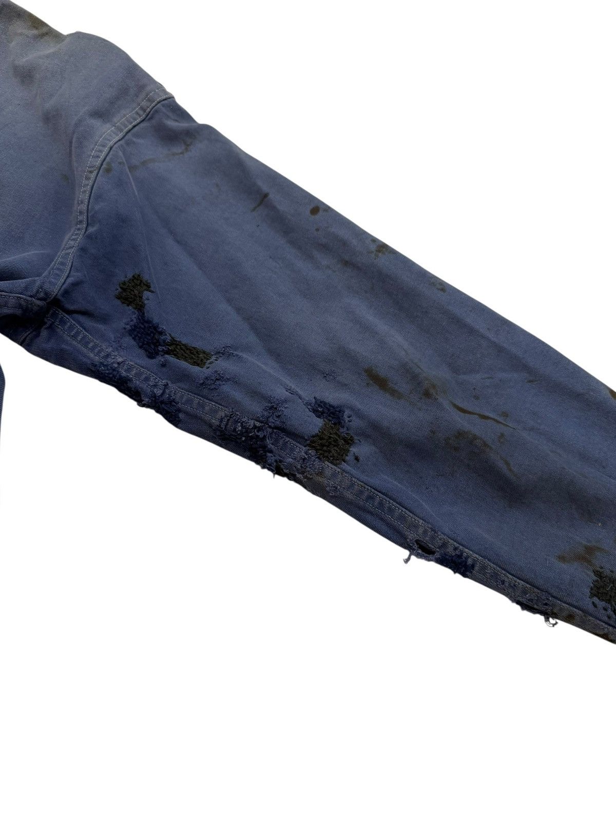 Vintage GRAIL 1930’s Boro Repaired Indigo French Workwear Chore Coat Size US XL / EU 56 / 4 - 11 Thumbnail