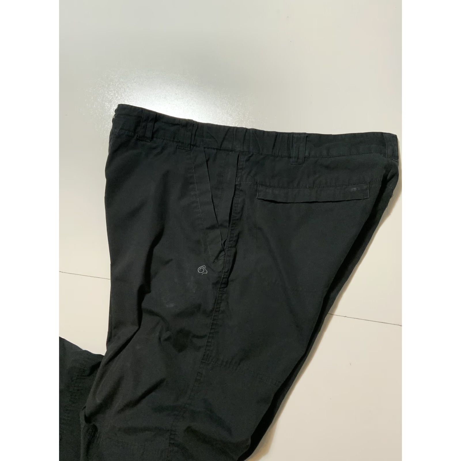 Vintage Craghoppers Kiwi Black Cargo Utility Pants Sz. S Men Classic Inseam 29 in Cargo Style Kang? (Wait) Size US 29 - 7 Thumbnail