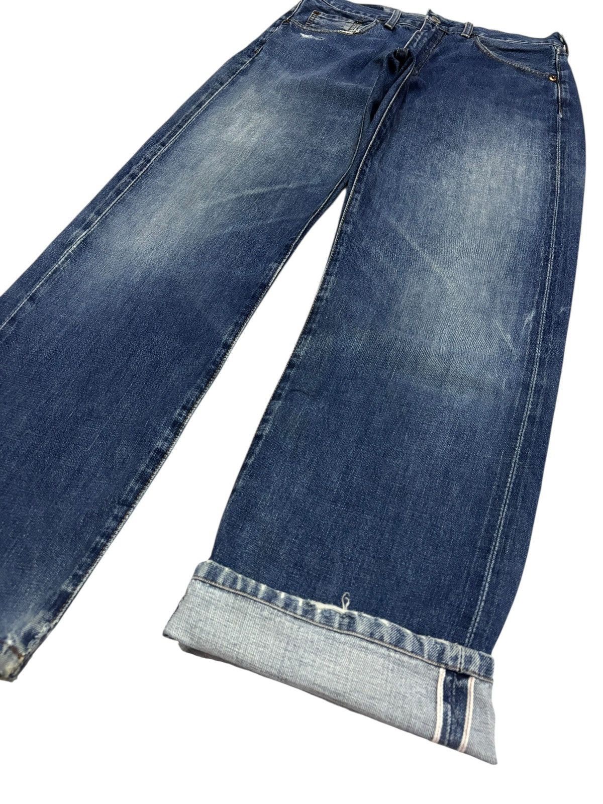 Levi's Vtg 90s Levis Japan 502 Big E Selvedge Jeans Size US 30 / EU 46 - 4 Thumbnail