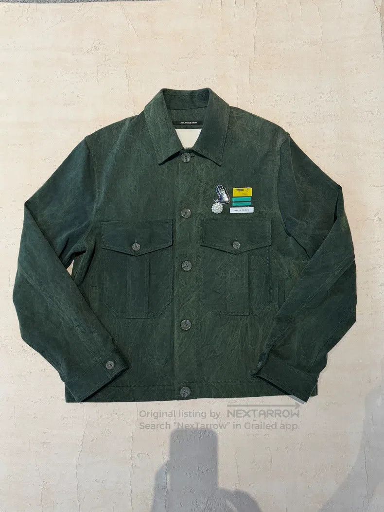 Song For The Mute SONG FOR THE MUTE Green badge collar pocket jacket Size US M / EU 48-50 / 2 - 1 Thumbnail