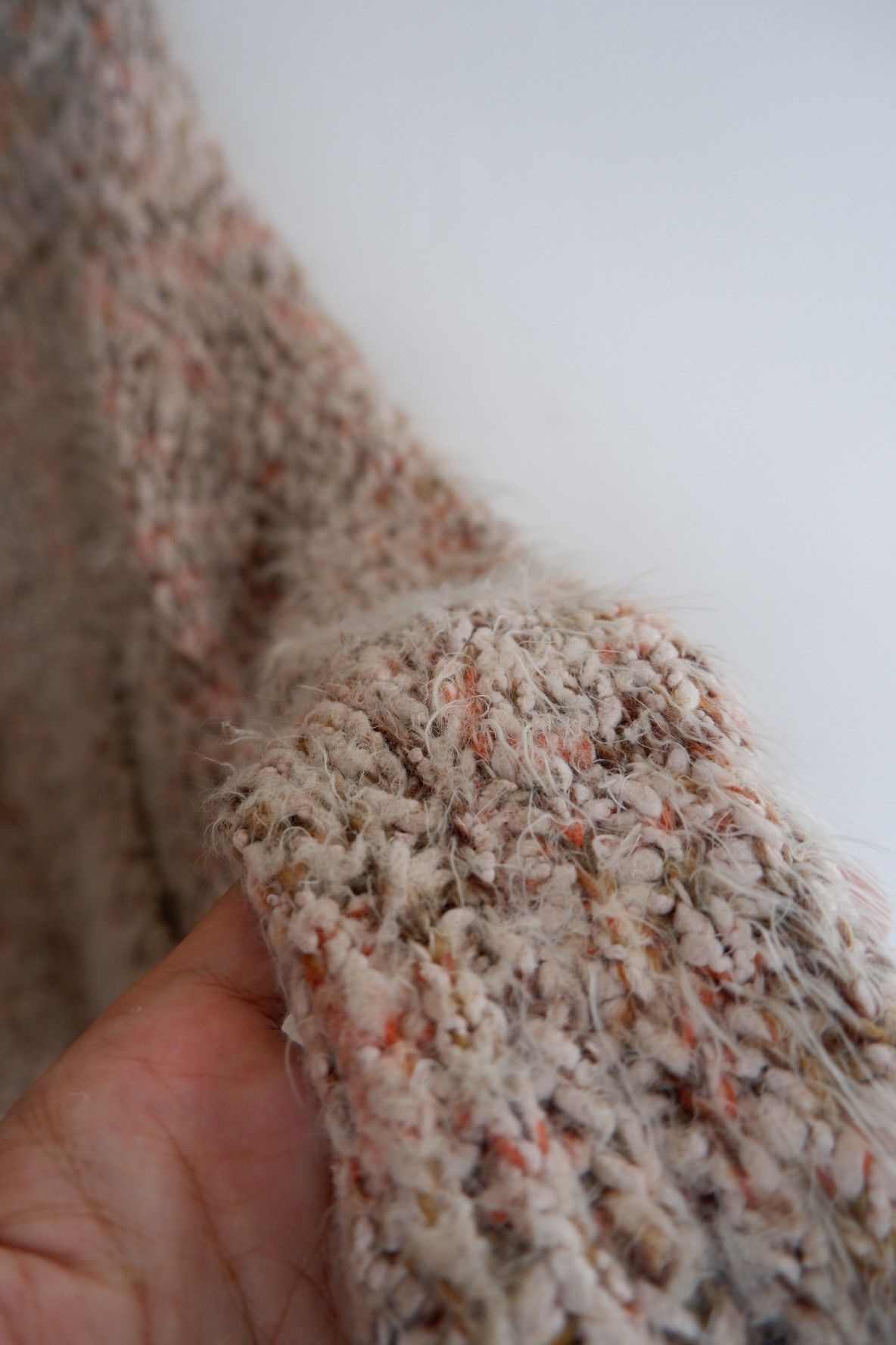 Japanese Brand Fuzzy Fur Mohair Cropped Hoodie Size US M / EU 48-50 / 2 - 4 Thumbnail