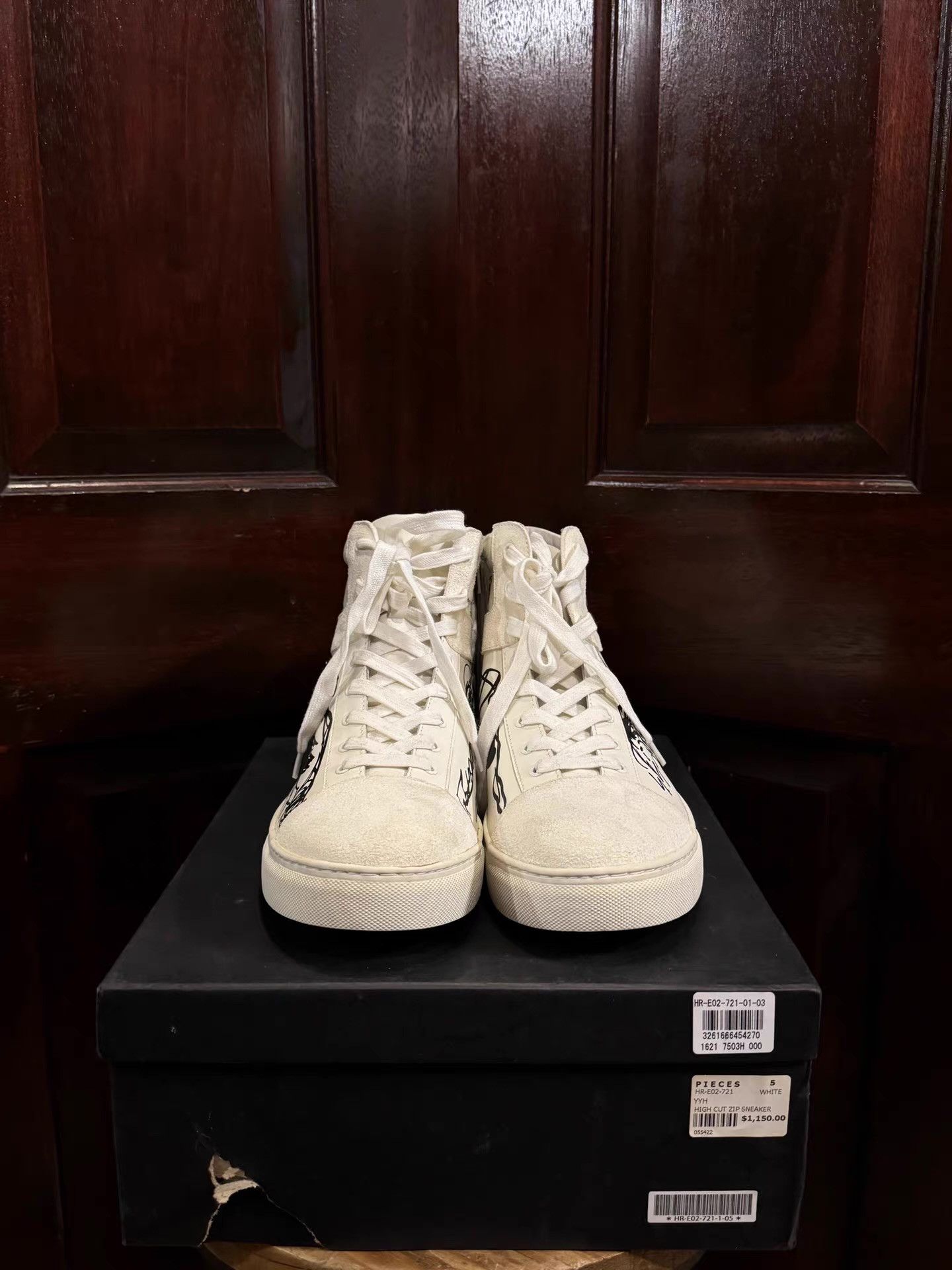 Yohji Yamamoto Yohji Yamamoto pour Homme white low‑top sneakers Ｑ25 Size US 11 / EU 44 - 1 Thumbnail