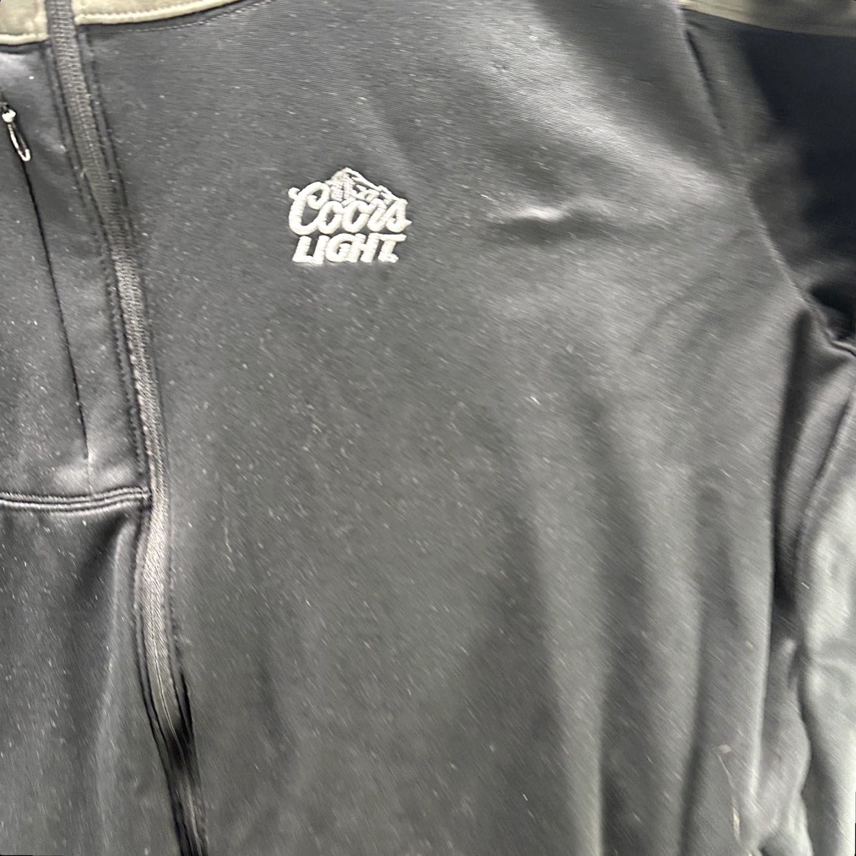 Vintage Antigua Jacket Mens XL Black Coors Light Beer Softshell Full Zip Lined Fleece Pockets Embroidered Logo Size US XL / EU 56 / 4 - 7 Thumbnail