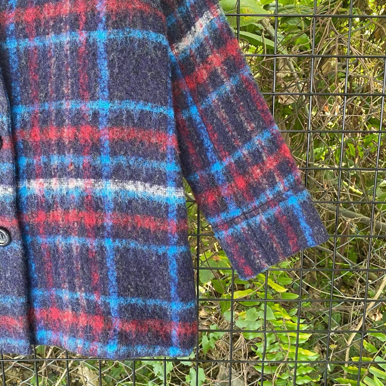 Coeur × Vintage Vintage Ne Shadow Plaid Jacket Size L / US 10 / IT 46 - 4 Thumbnail