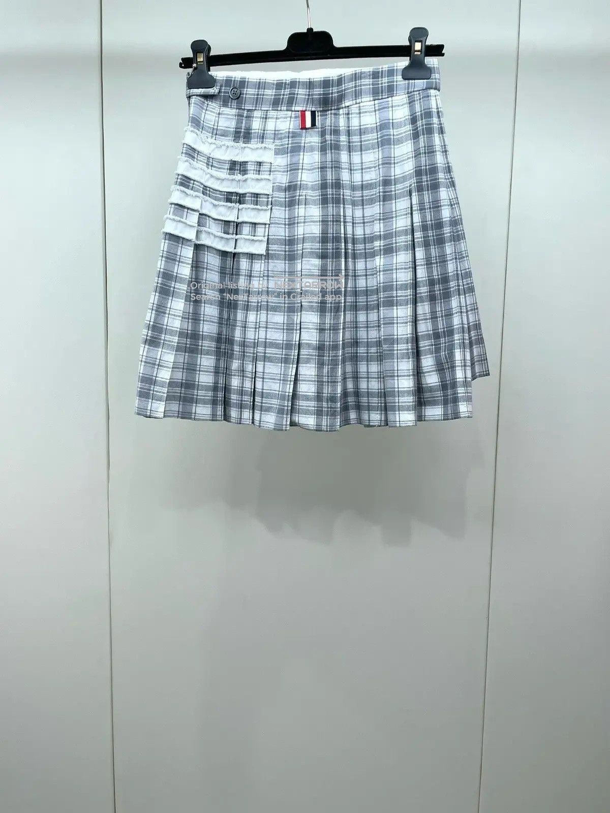 Thom Browne Grey Plaid Mini Skirt Aaaa 132608 in Gray, Women's (Size 25) — image 2 of 6