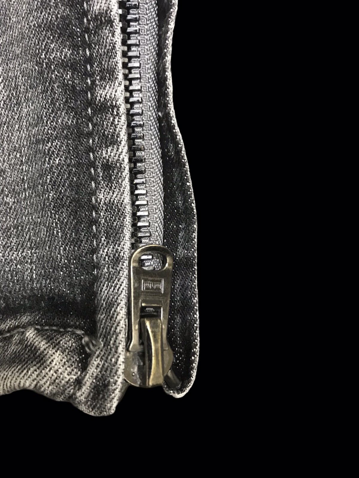Japanese Brand 💥mnml Black Stone Wash Skinny Distressed Denim F191 Size US 32 / EU 48 - 9 Thumbnail