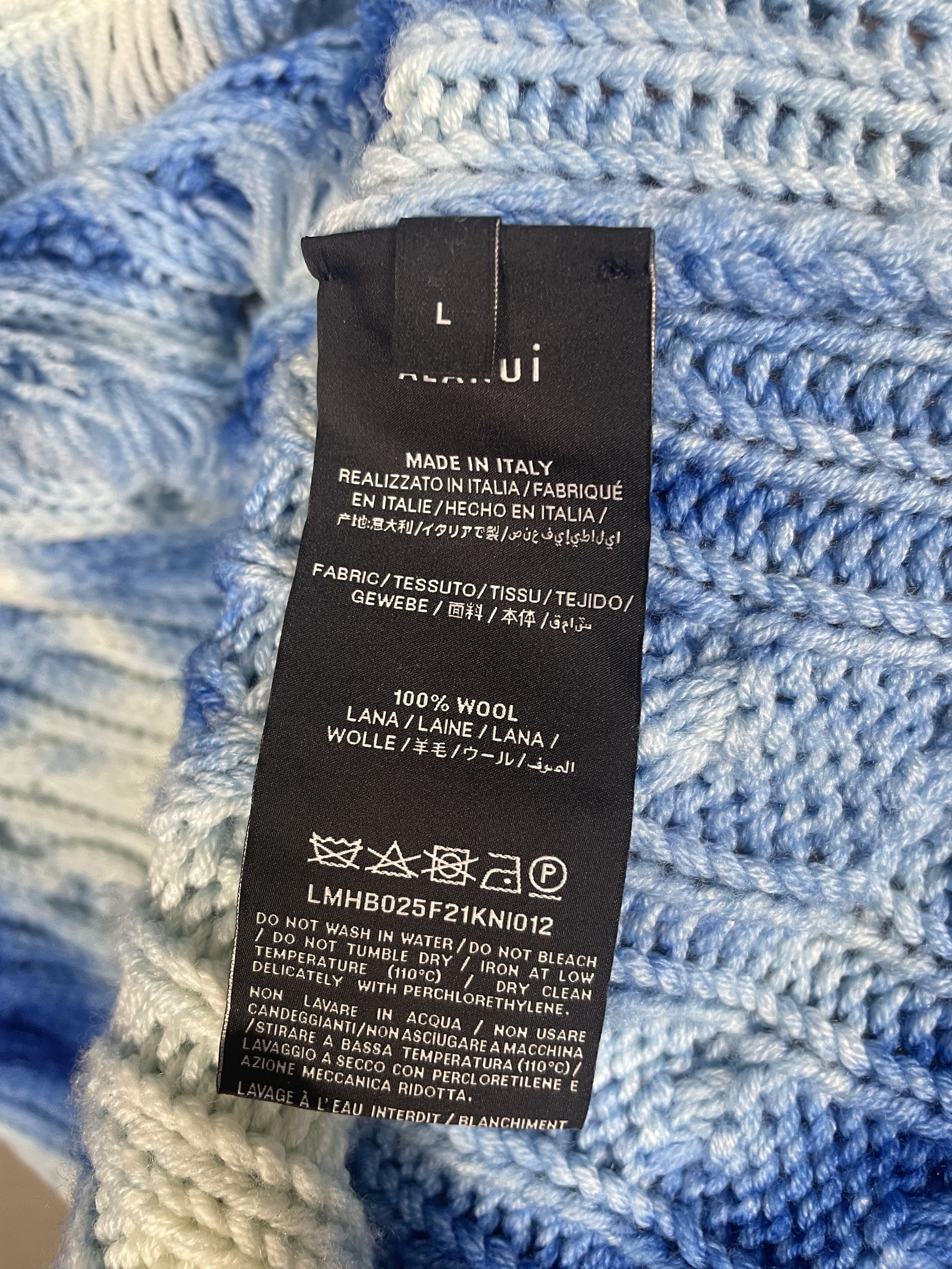 Alanui Alanui Tie-Dye Cable-Knit Cardigan sweater jacket Size US L / EU 52-54 / 3 - 6 Thumbnail