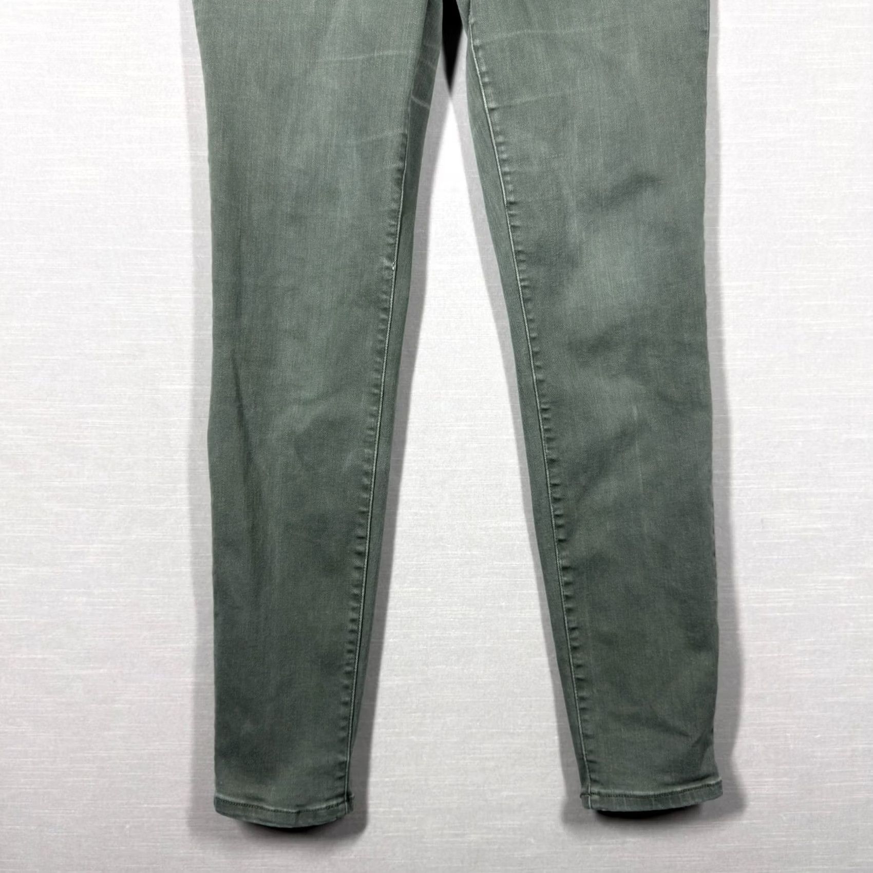 Madewell Madewell Jeans Womens 28 Green Skinny High Rise Classic Casual Boho Button Fly Size 28" / US 6 / IT 42 - 4 Thumbnail