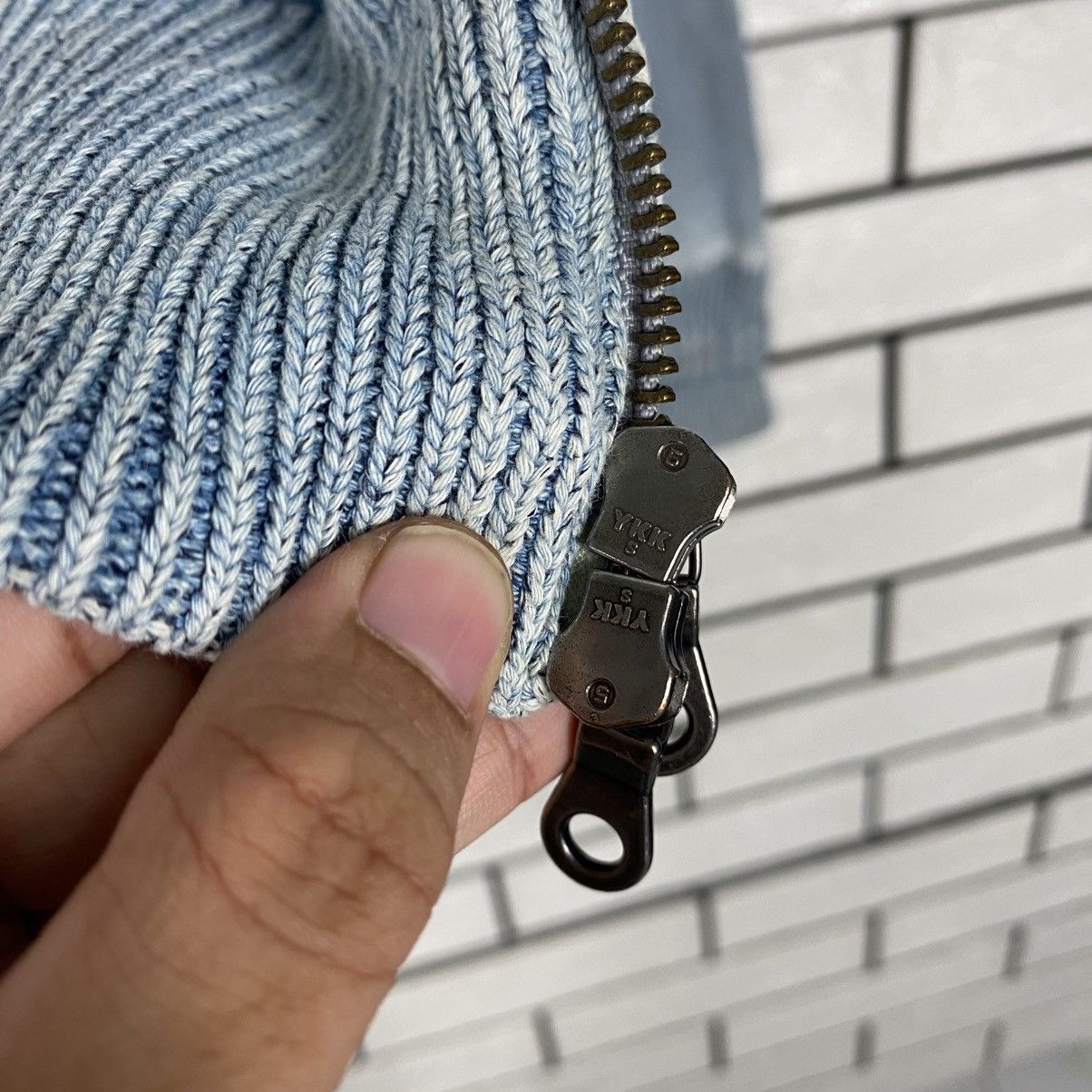 Japanese Brand Indigo Zipper Denim Sweater Japan Issey Miyake Size US M / EU 48-50 / 2 - 18 Thumbnail