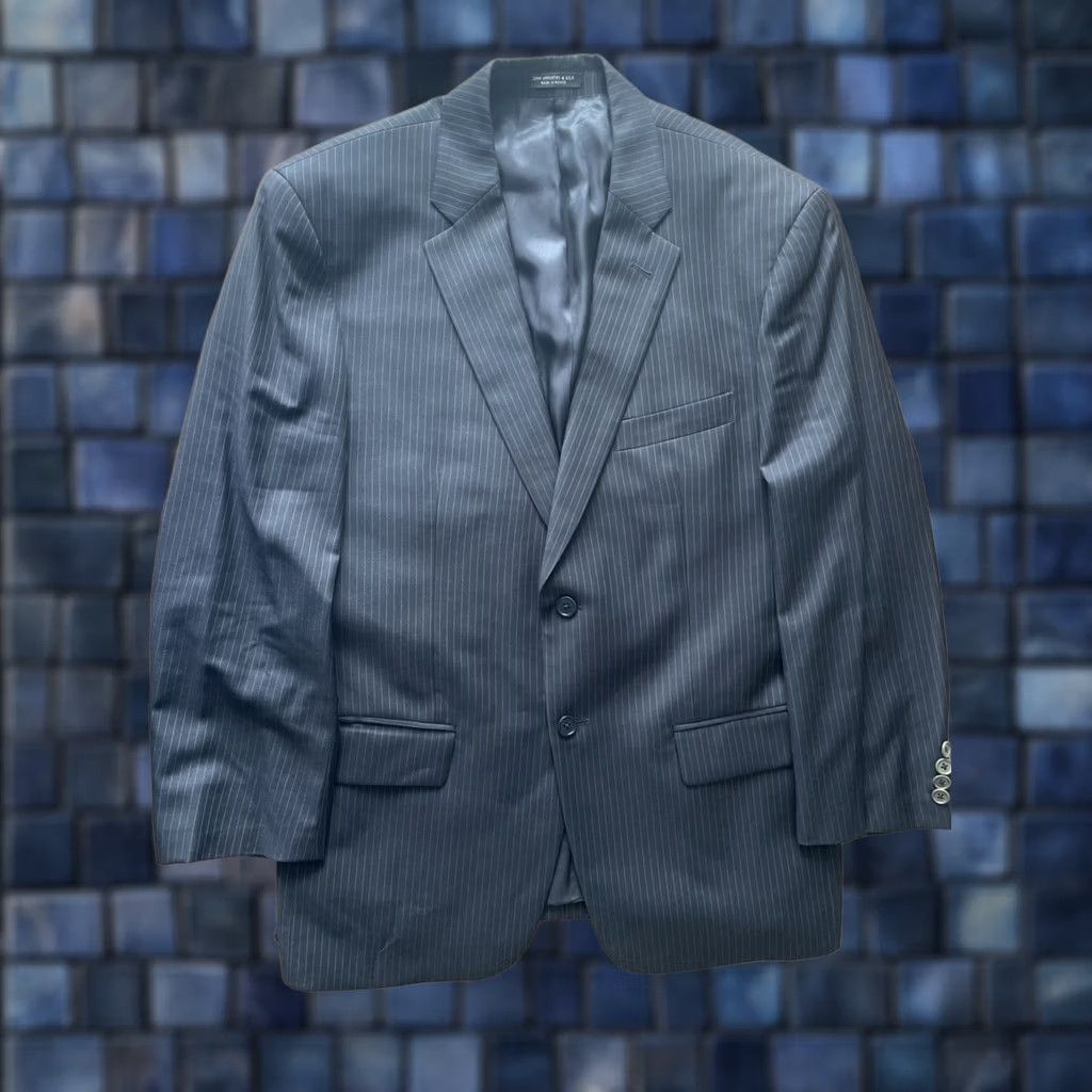 John Varvatos John Varvatos Sport Coat Mens Size 42S Slim Fit Black Pinstripe Wool Jacket Short Length Notch Lapel Two-Button Front Size US XS / EU 42 / 0 - 1 Thumbnail