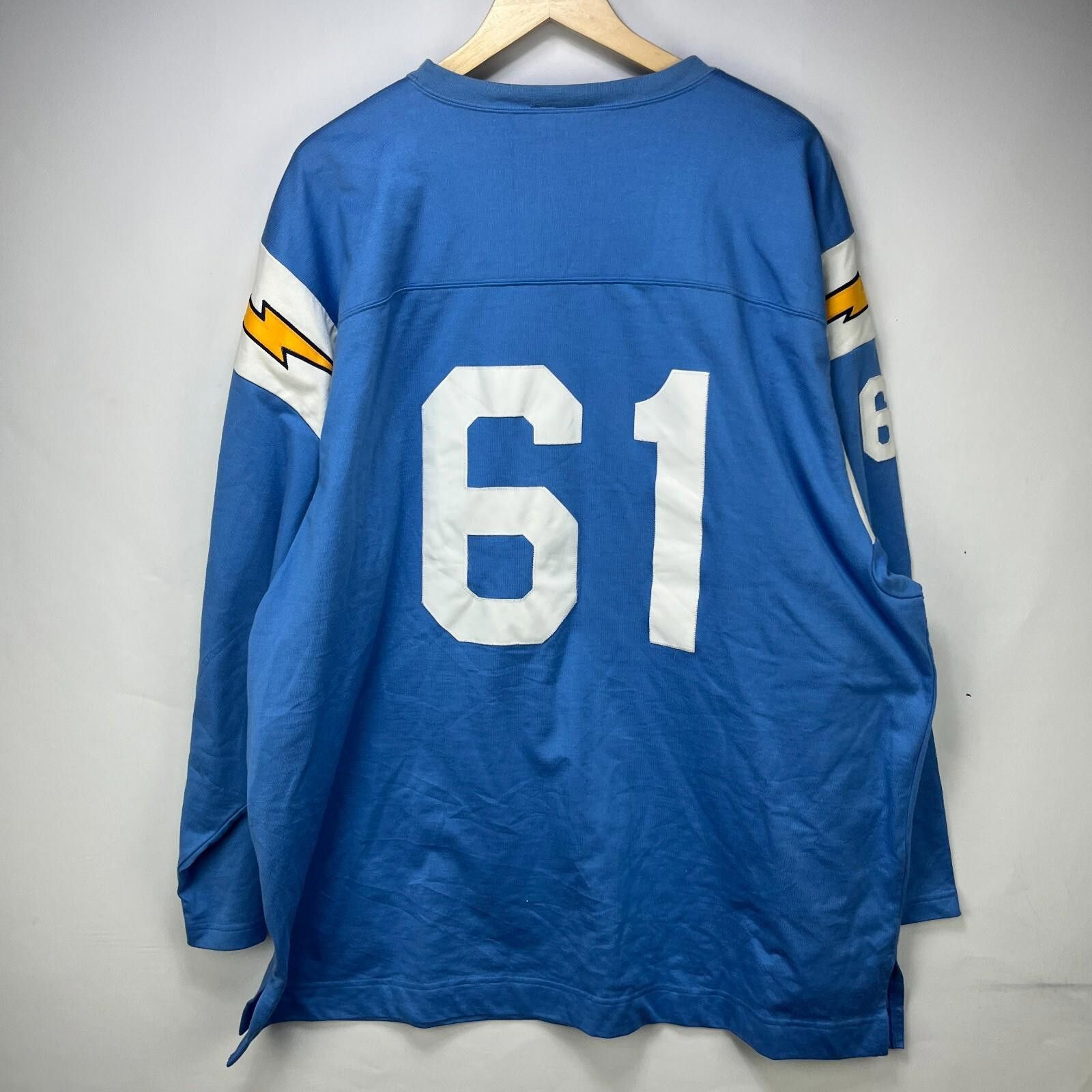 Other VINTAGE LOS ANGELES CHARGERS 1961 NFL THROWBACK JERSEY 3XL Size ONE SIZE - 8 Thumbnail