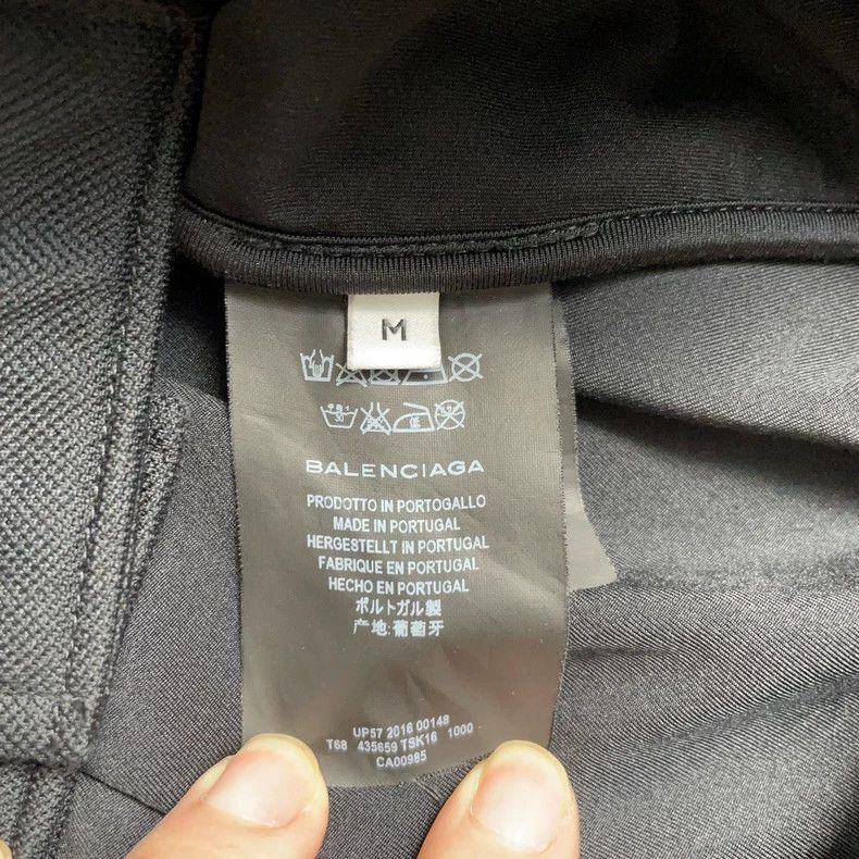 Balenciaga Balenciaga Black B Flocked Chest Black Baseball Jacket 2501 Size US M / EU 48-50 / 2 - 5 Thumbnail