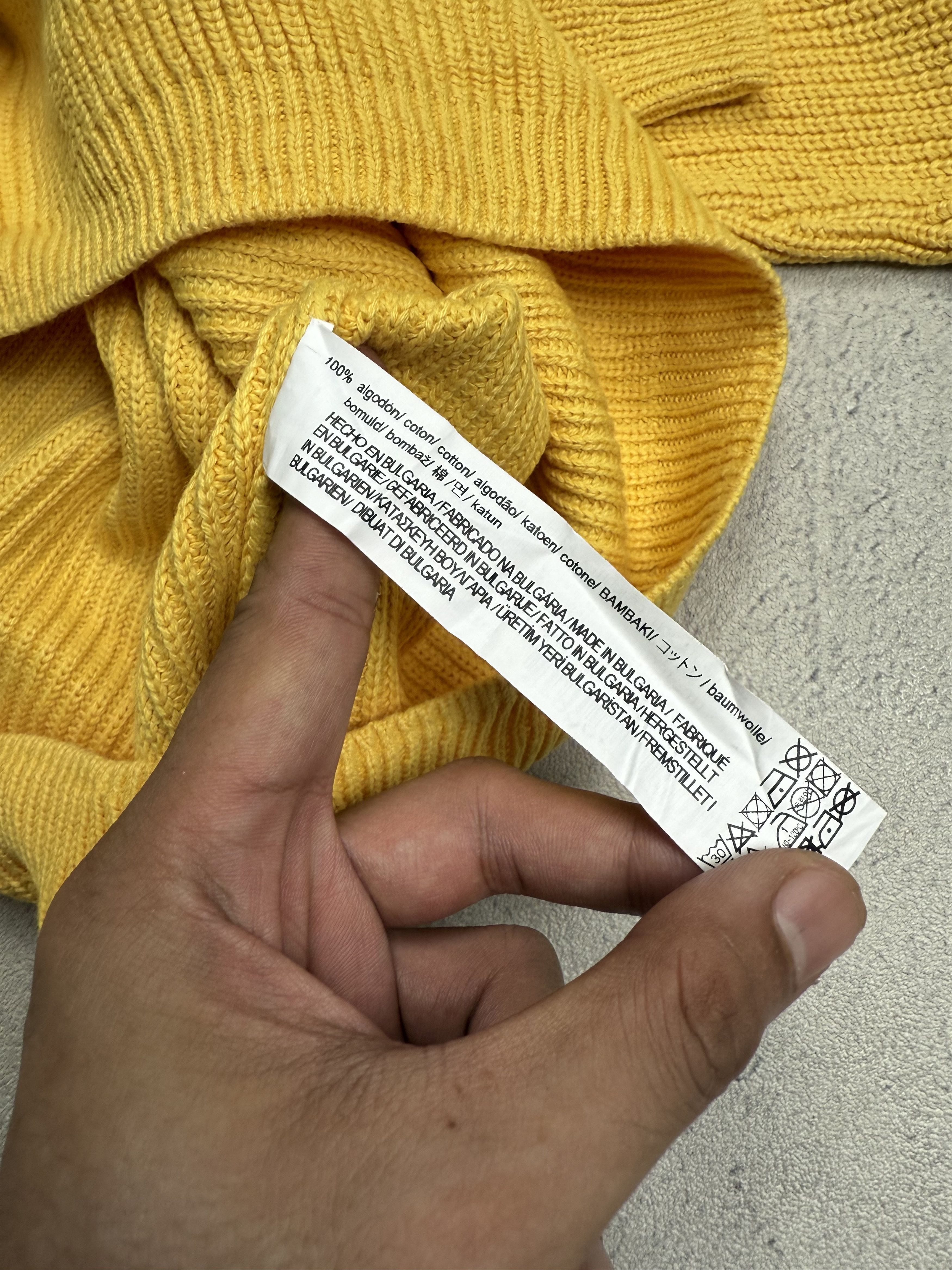 Zara Zara Yellow Knit Sweater Size US L / EU 52-54 / 3 - 4 Thumbnail