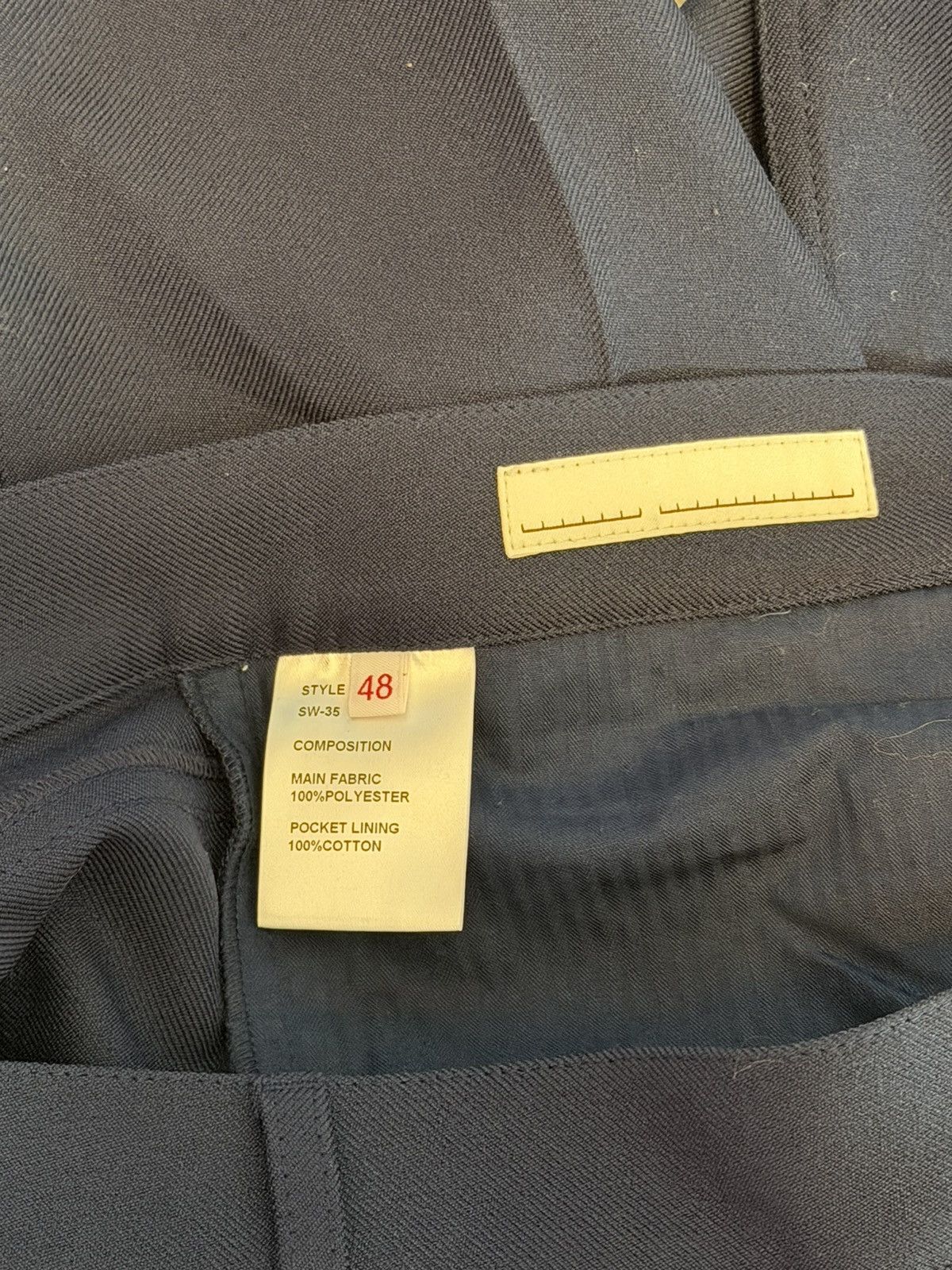 Random Identities SSESNE Navy Blue Officer Pants Size US 32 / EU 48 - 3 Thumbnail