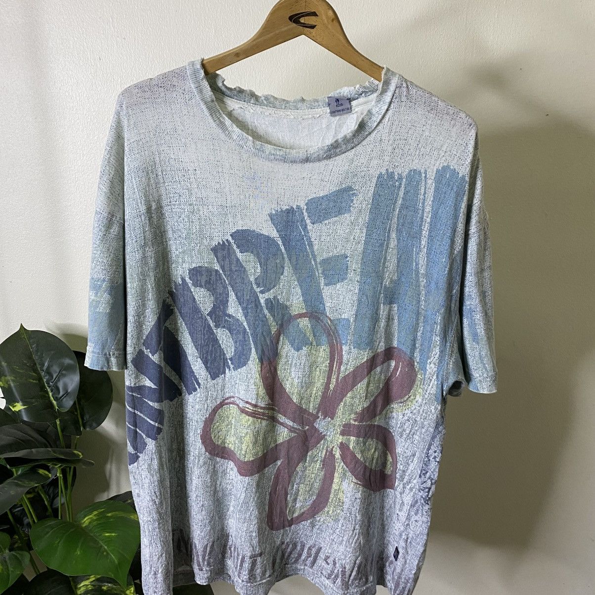 Lightning Bolt Vintage 1990s Lightning Bolt Surf AllOverPrint T Shirt Size US XL / EU 56 / 4 - 2 Thumbnail