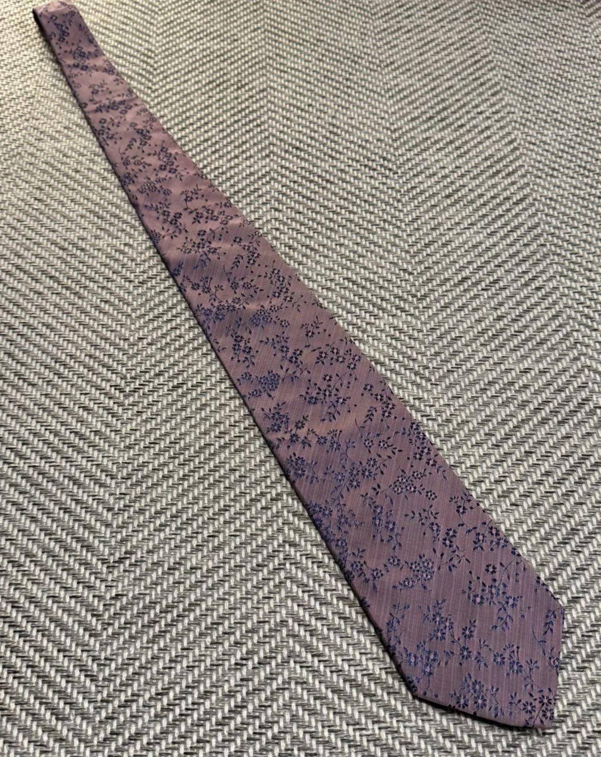 Jean Paul Gaultier Jean Paul Gaultier Light Purple Floral Vine Tie K24 Size ONE SIZE - 4 Thumbnail