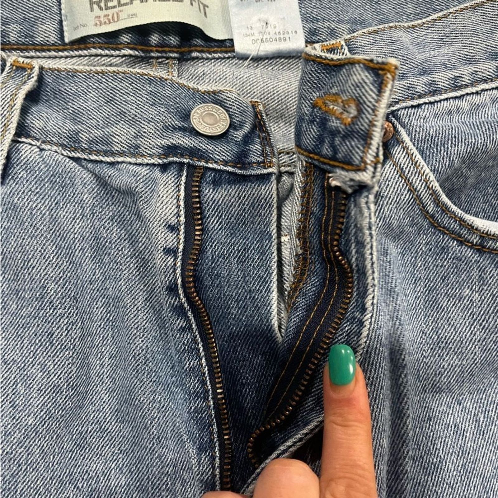 Levi's Levi's Mens 550 Relaxed Fit Jeans Tapered Leg Blue Size 34 Size US 34 / EU 50 - 5 Thumbnail
