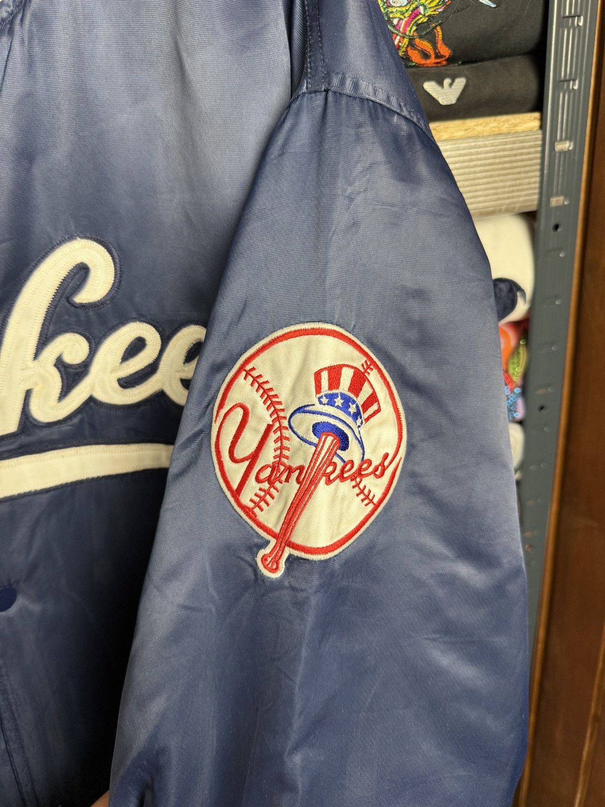 New York Yankees Vintage Majestic Varsity New York Yankees Jacket Size US XL / EU 56 / 4 - 6 Thumbnail