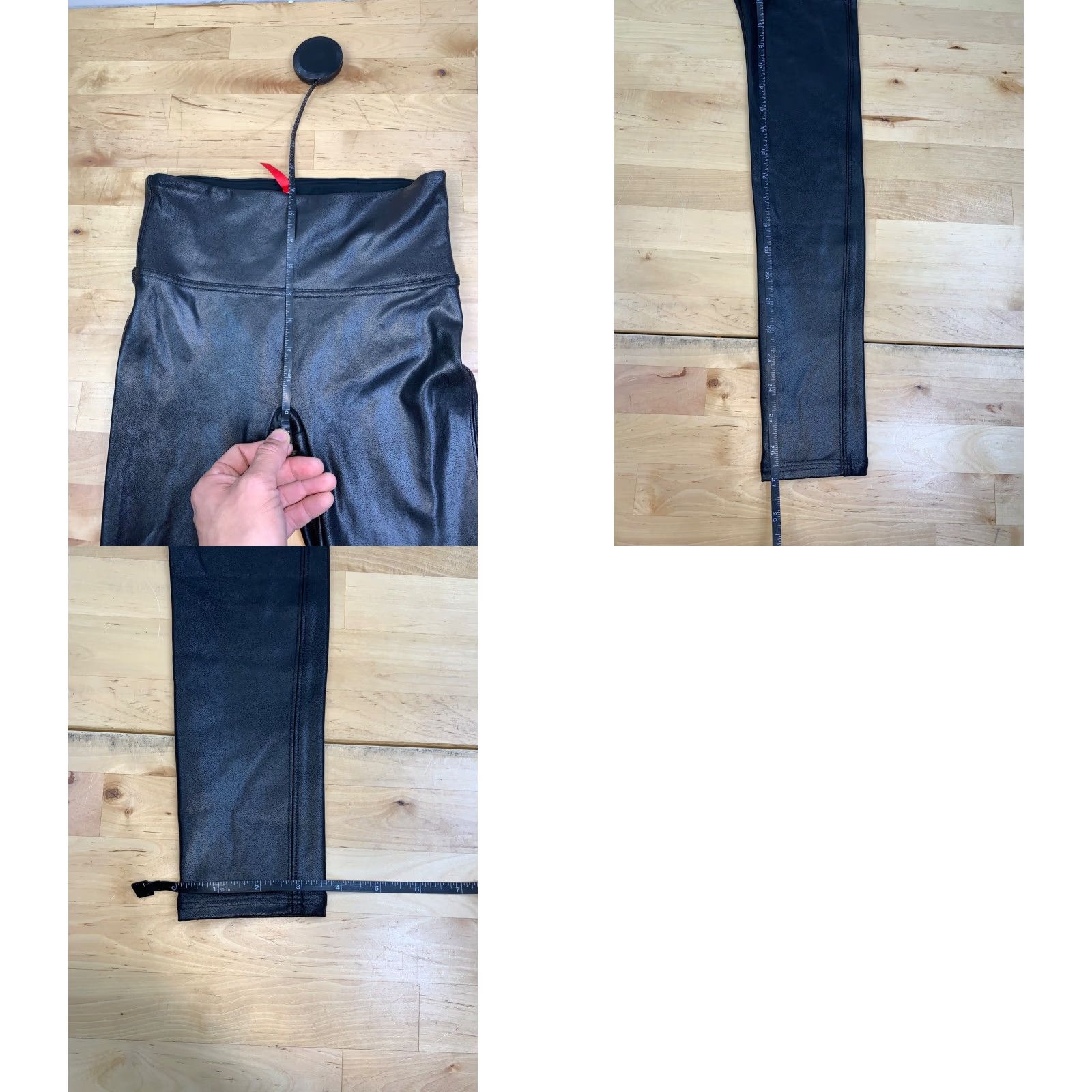 Spanx Spanx Faux Leather Leggings Womens S Black Casual 27" Inseam #8130 Size 28" / US 6 / IT 42 - 8 Thumbnail