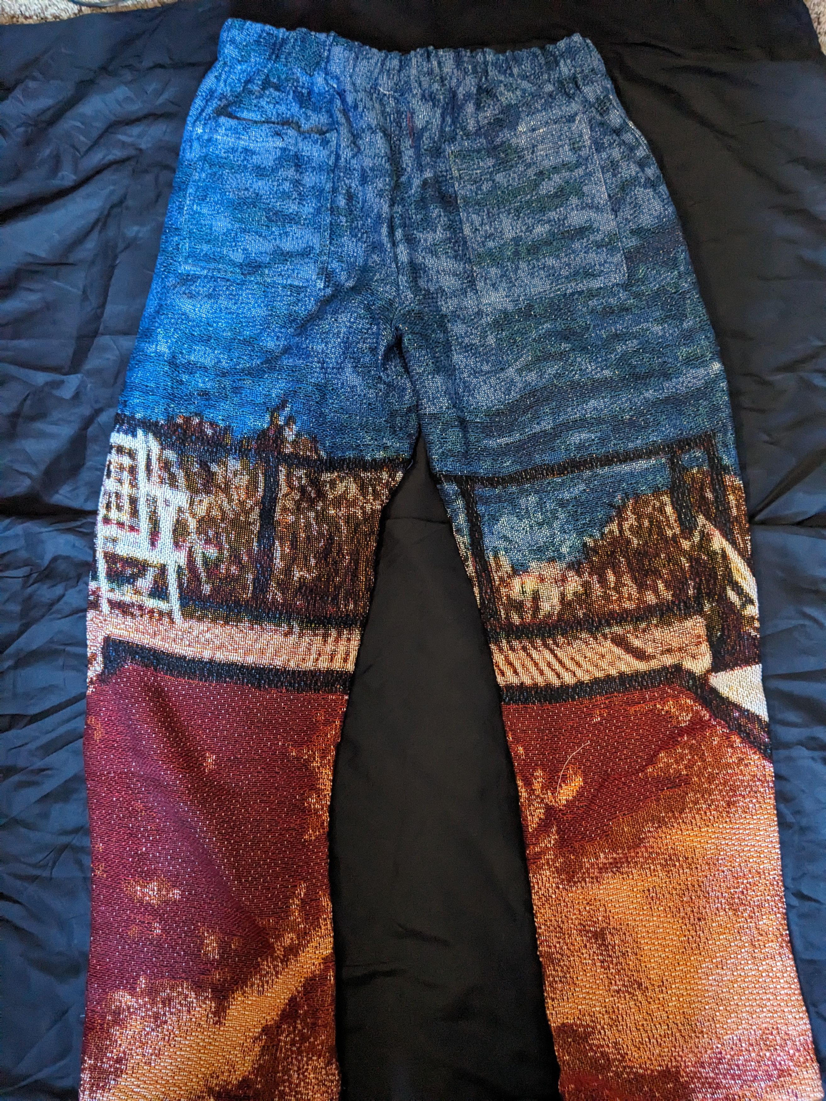 image of 4X1111 "californication" Woven Tapestry Bottom in Blue Red, Men's (Size 36)