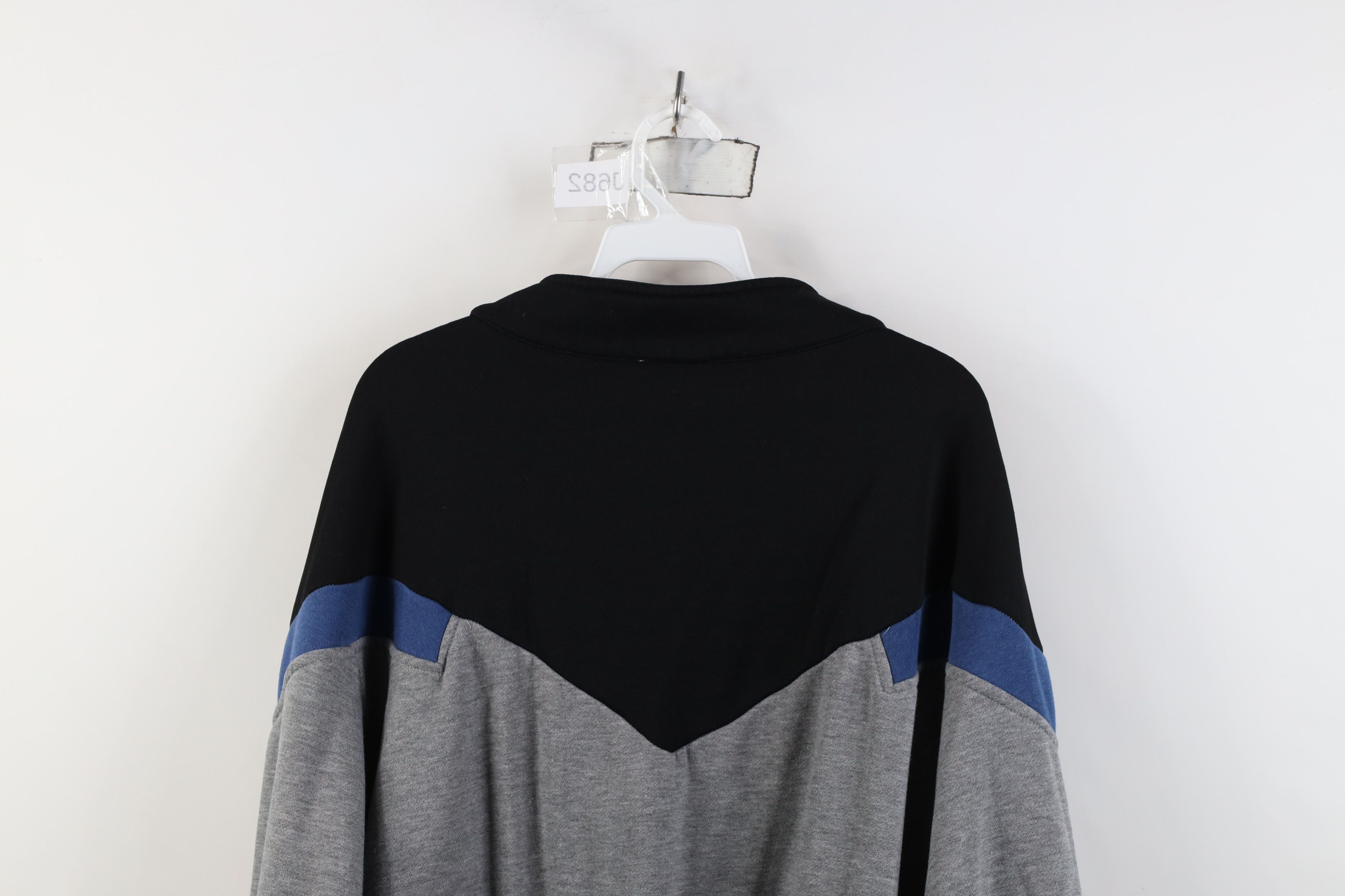 Vintage Vintage 90s Streetwear Block Half Zip Pullover Sweatshirt Size US XXL / EU 58 / 5 - 13 Thumbnail