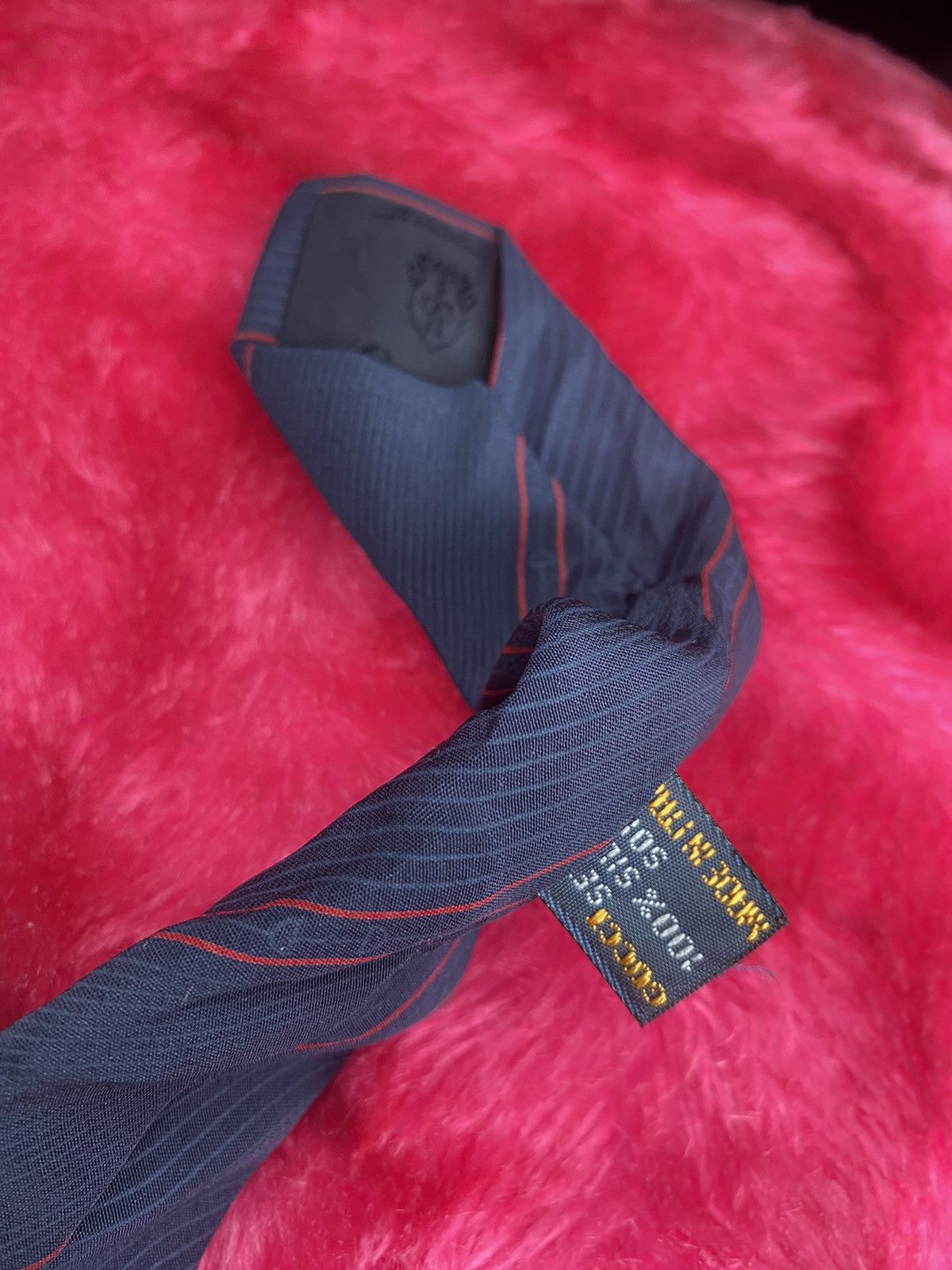 Gucci × Hermes × Louis Vuitton Gucci Tie Sherry Line Wool Navy Silk Suit Men Size ONE SIZE - 5 Thumbnail