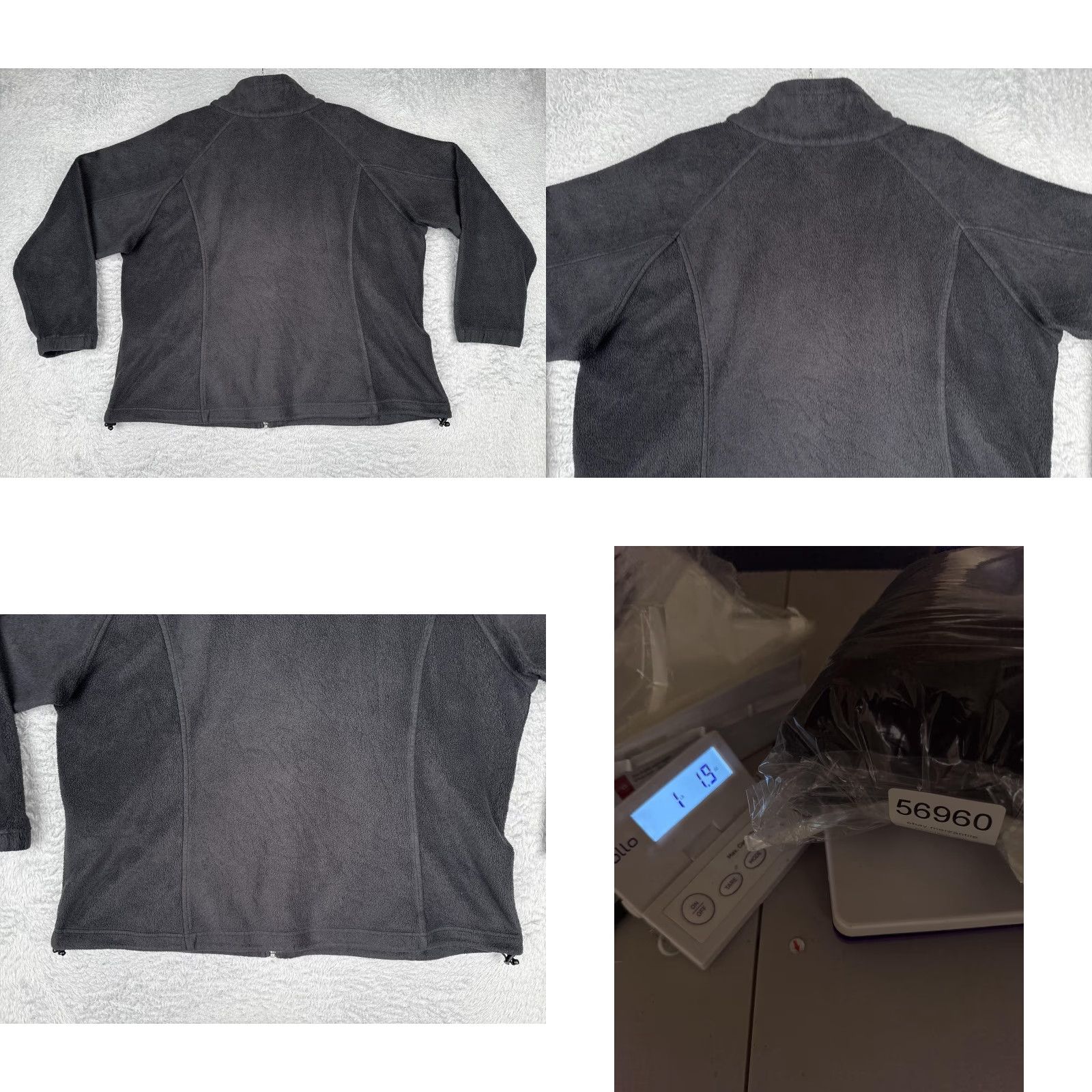 Vintage Columbia Jacket Womens 2X Gray Fleece Full Zip Collared Pockets Outdoor Warm Size XXL / US 16-18 / IT 52-54 - 9 Thumbnail