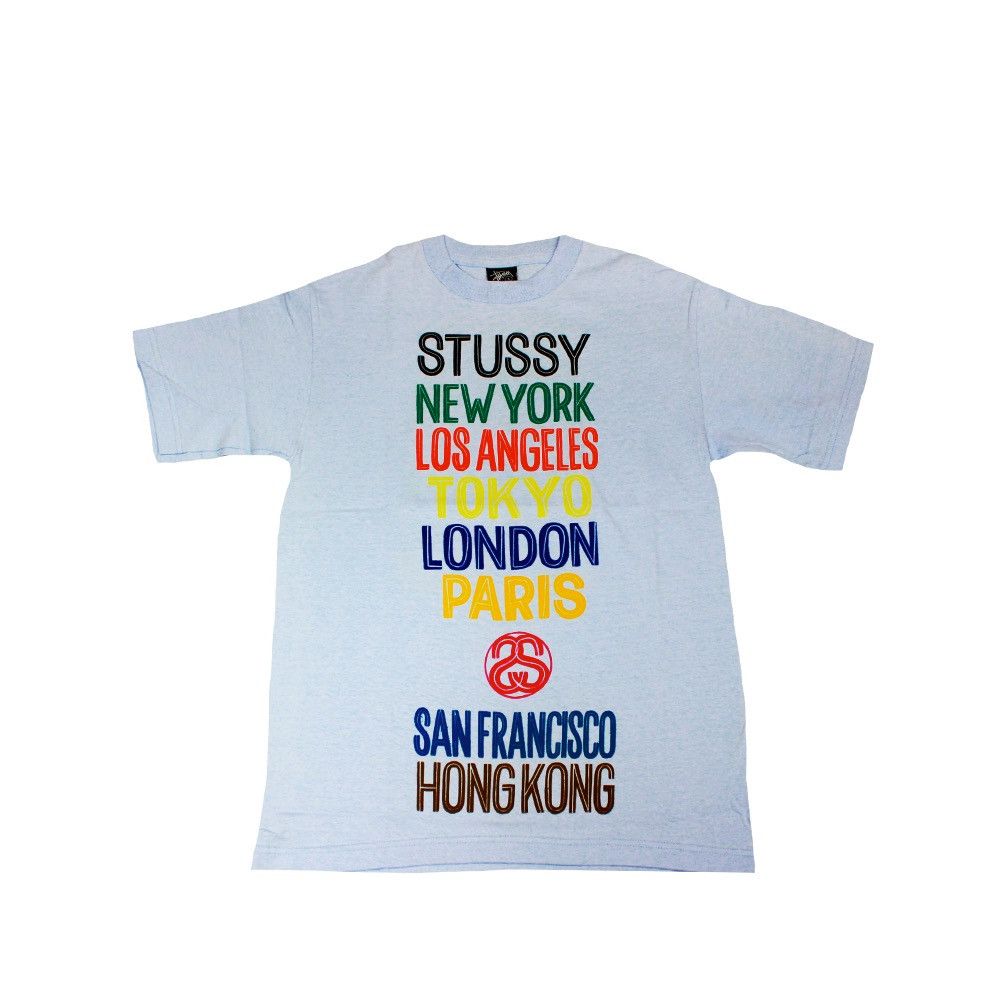 Stussy Vintage 2006 Stussy T-shirt Philadelphia Large Baby Blue Size US L / EU 52-54 / 3 - 4 Thumbnail