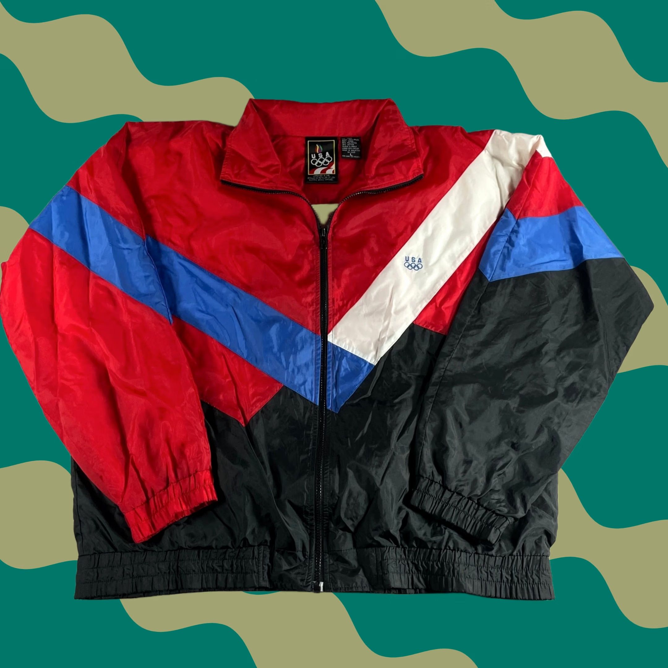 Starter × USA Olympics × Vintage Vintage 90s Starter Color Block