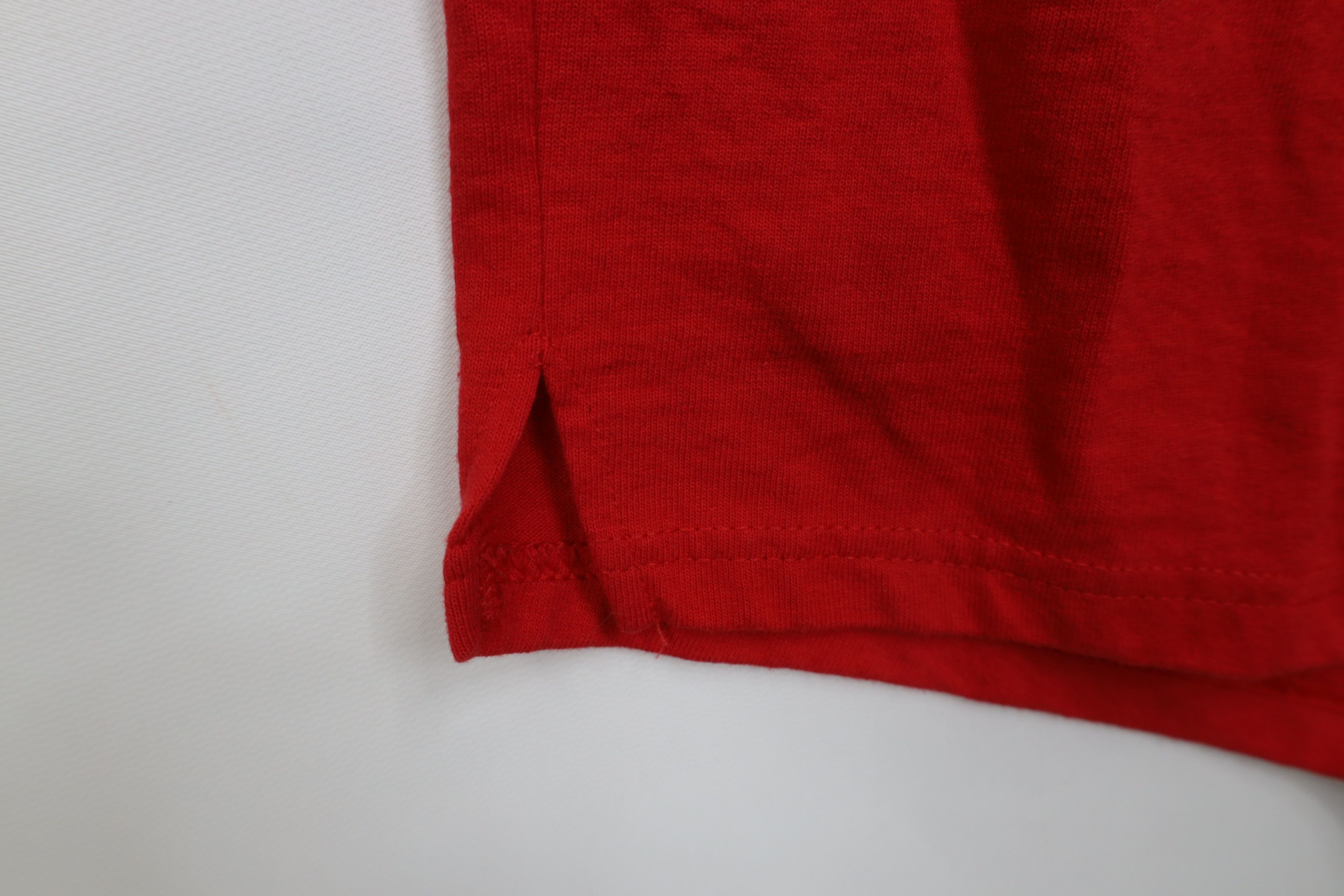 Vintage Vintage 90s Streetwear Faded Blank Hot Short Shorts Red Size 24" / US 00 / IT 34 - 6 Thumbnail