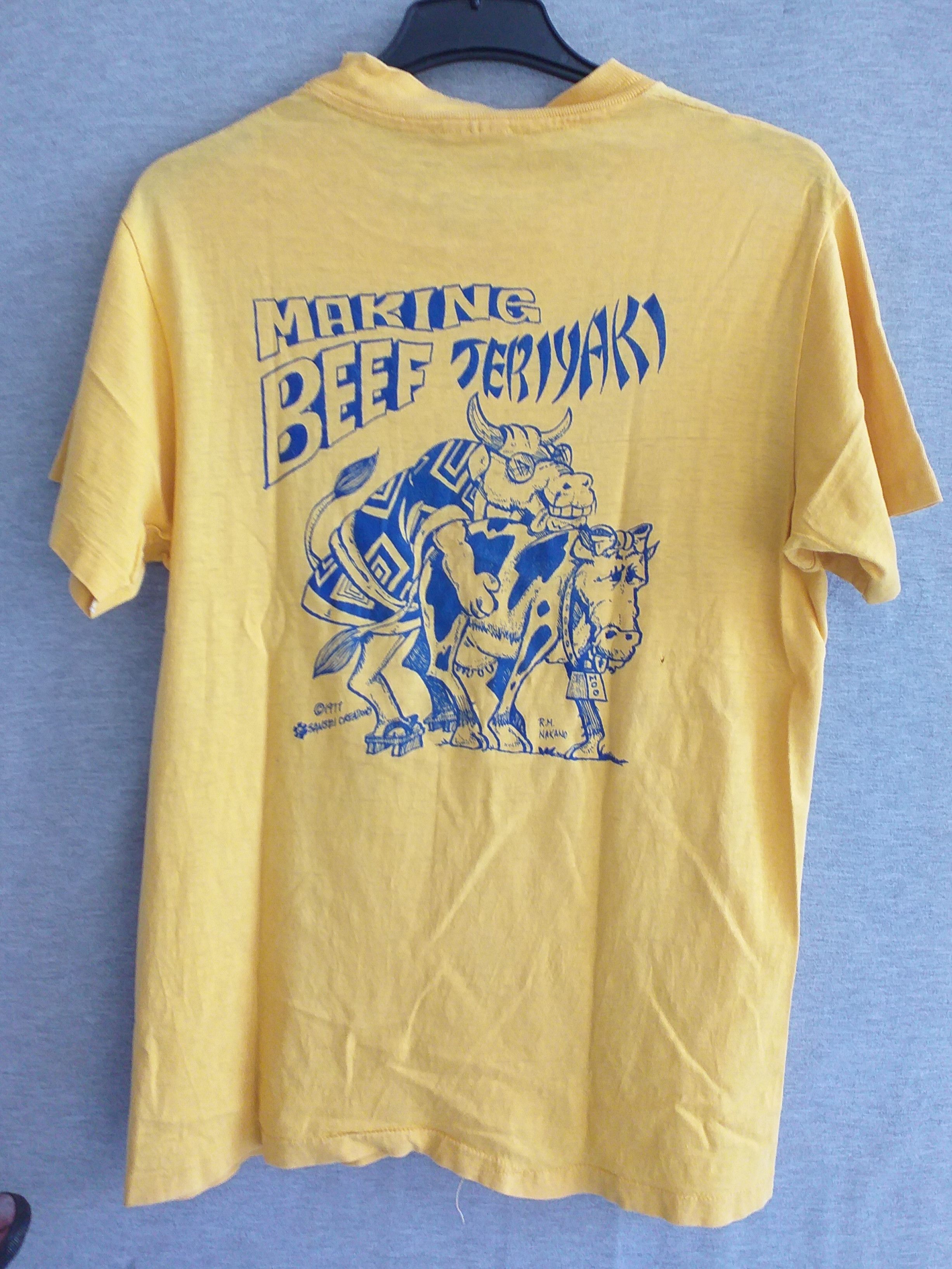 Japanese Brand Vintage 1977 sansei creations making beef teriyaki t shirt Size US M / EU 48-50 / 2 - 2 Thumbnail