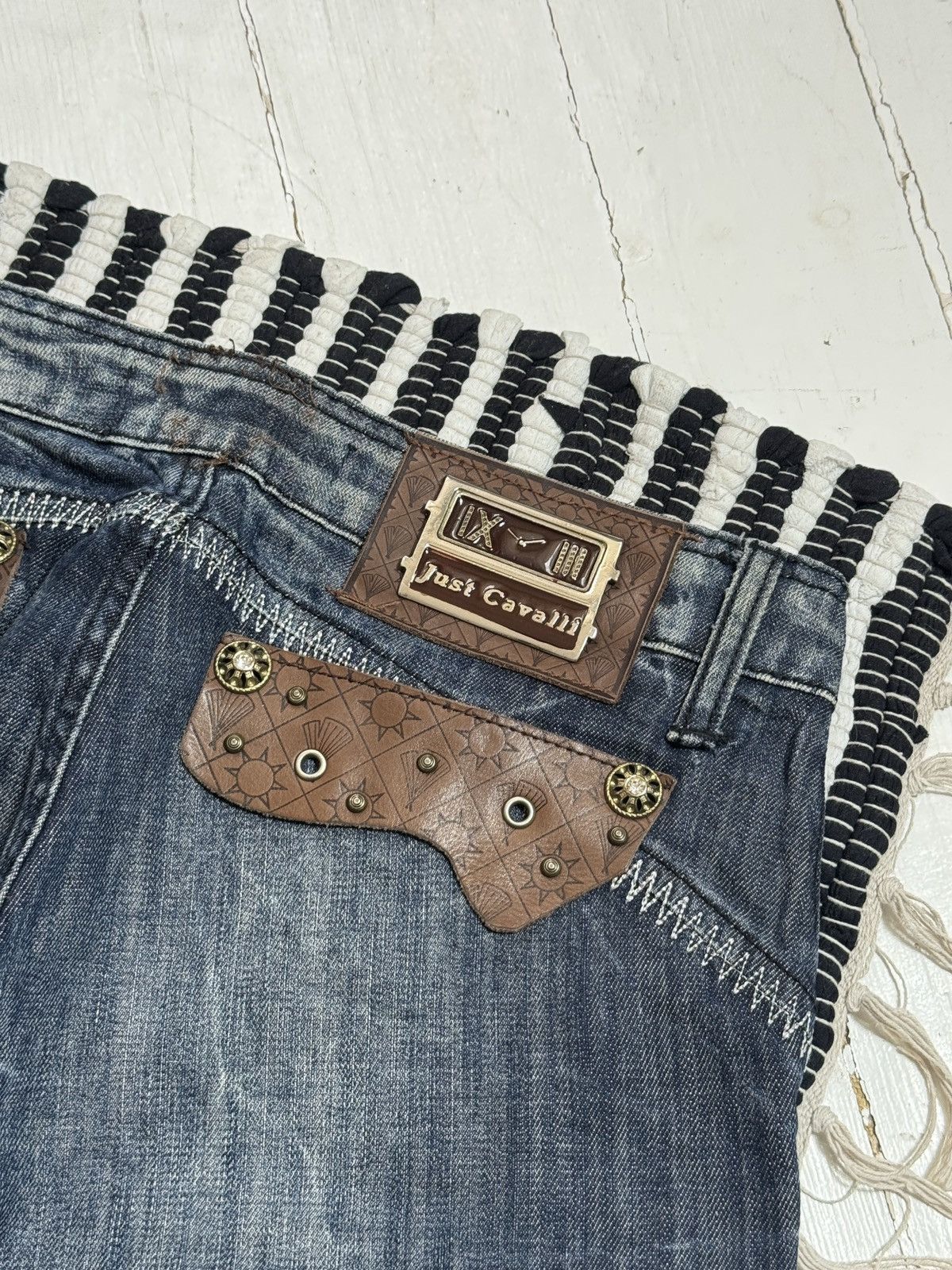 Just Cavalli VINTAGE JUST CAVALLI 2000s DENIM PANTS Size 29" - 4 Thumbnail