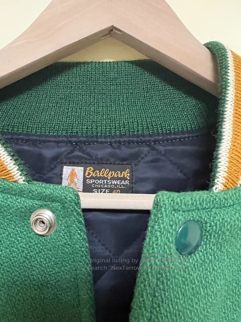 The Real McCoy's The Real McCoys Wool baseball jacket with horseskin sleeve Size US XXS / EU 40 - 3 Thumbnail