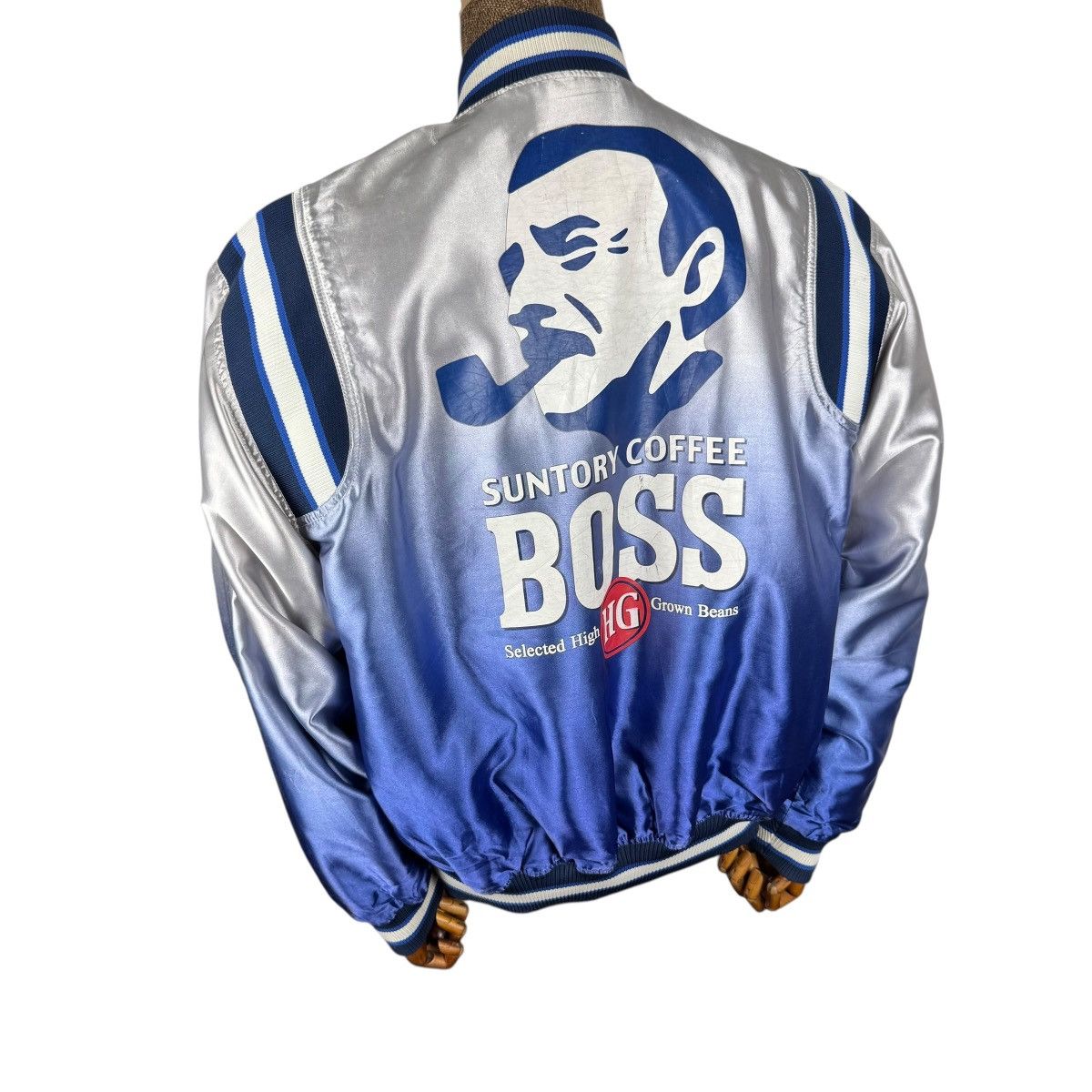 Japanese Brand ⚡️SUNTORY BOSS COFFEE REVERSIBLE BOMBER JACKET Size US L / EU 52-54 / 3 - 1 Thumbnail
