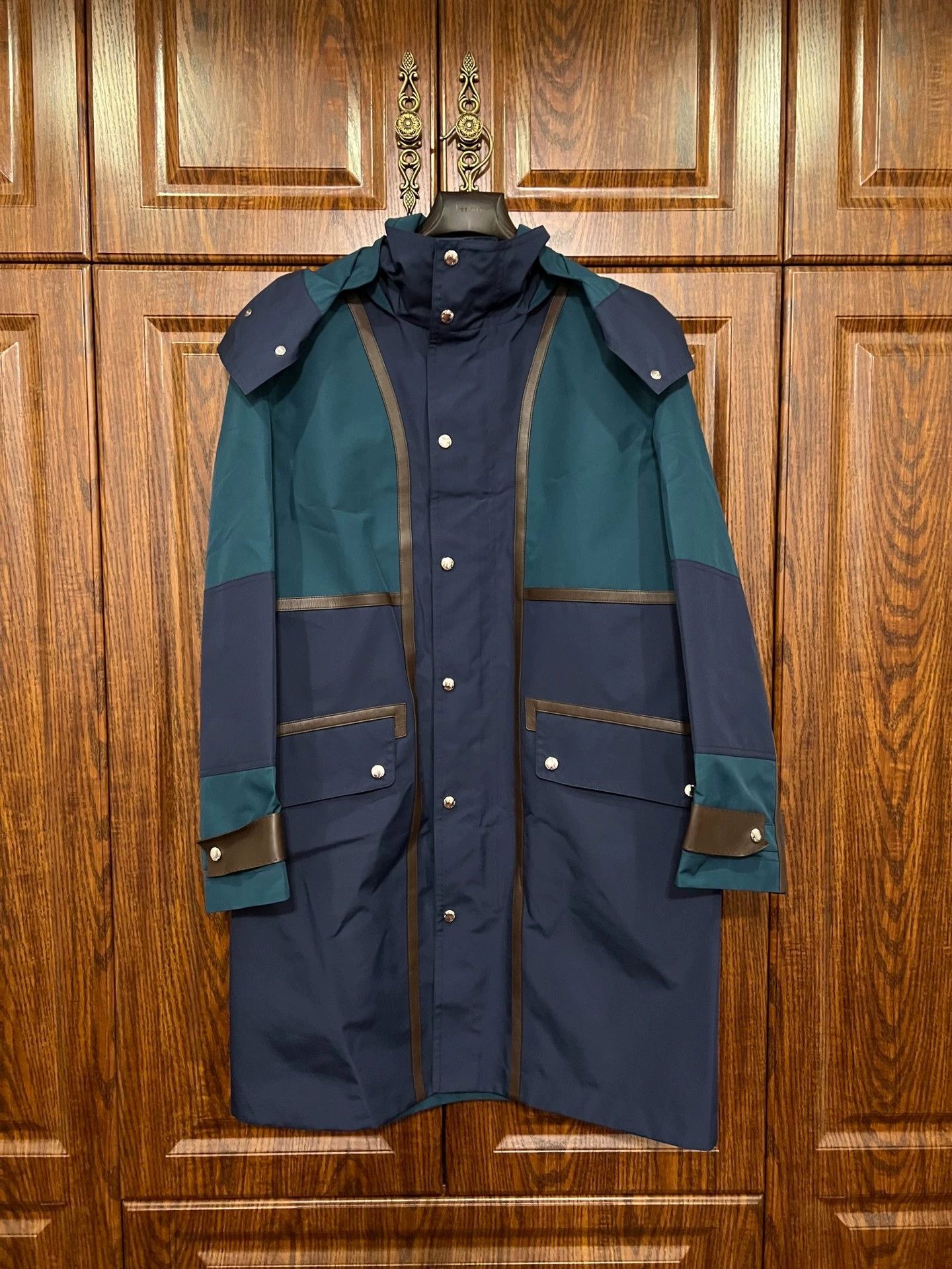 Berluti BERLUTI Leather Trim Nylon Parka 46 Size US S / EU 44-46 / 1 - 1 Thumbnail