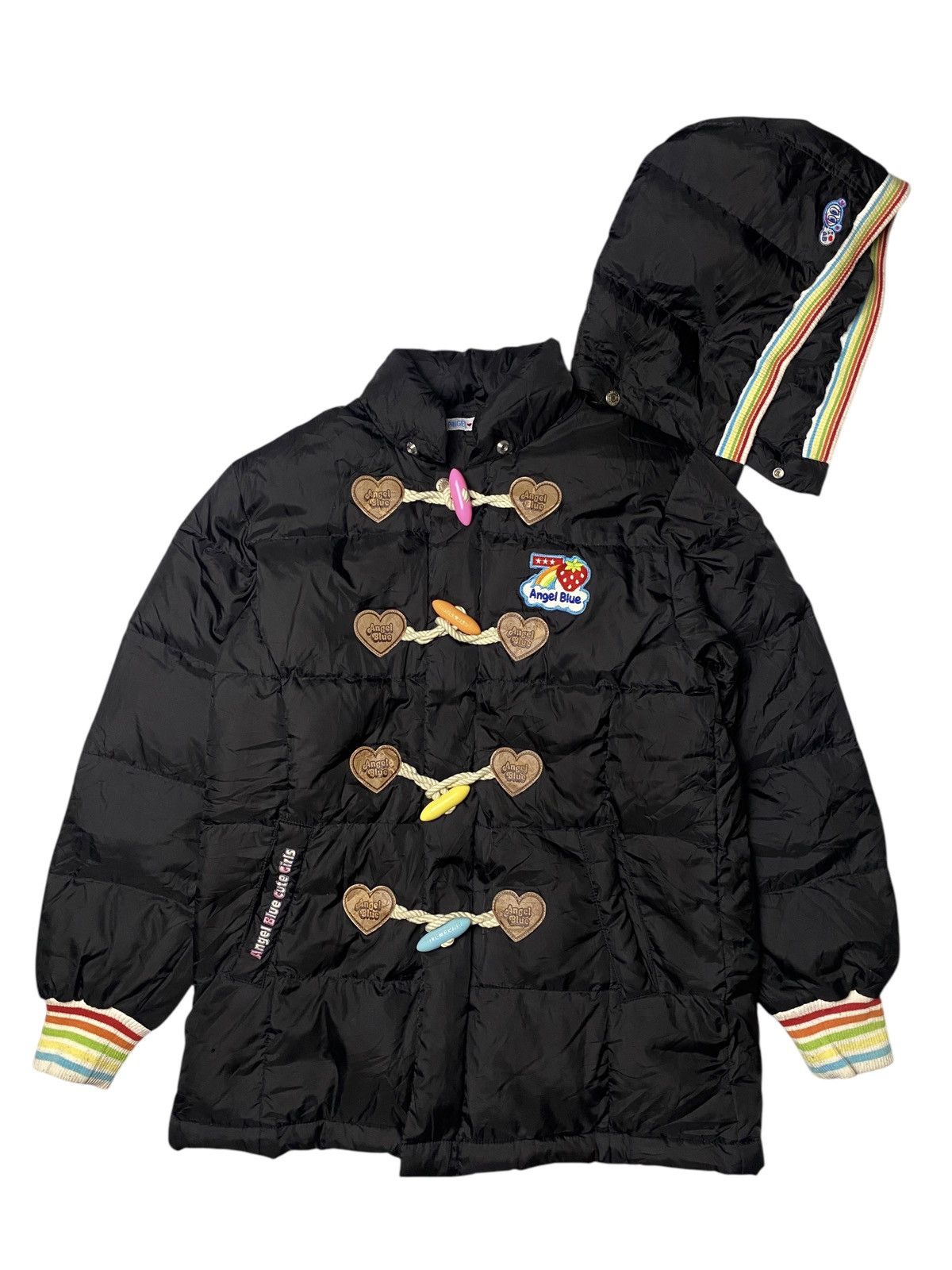 Angel Blue 2000's Angel Blue Rainbow Cute Puffer Jacket Size US M / EU 48-50 / 2 - 2 Thumbnail