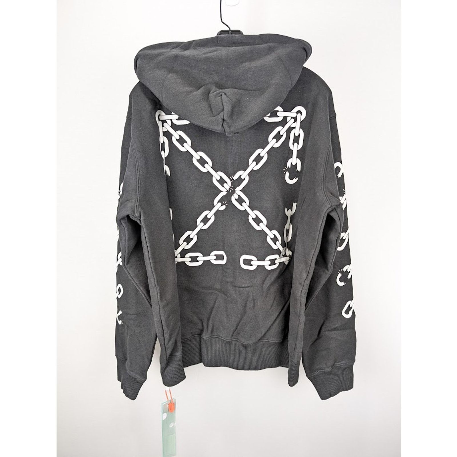 Off-White o1rshd1 Chain Arr Slim Zip Hoodie in Black/White Size US XXL / EU 58 / 5 - 16 Thumbnail